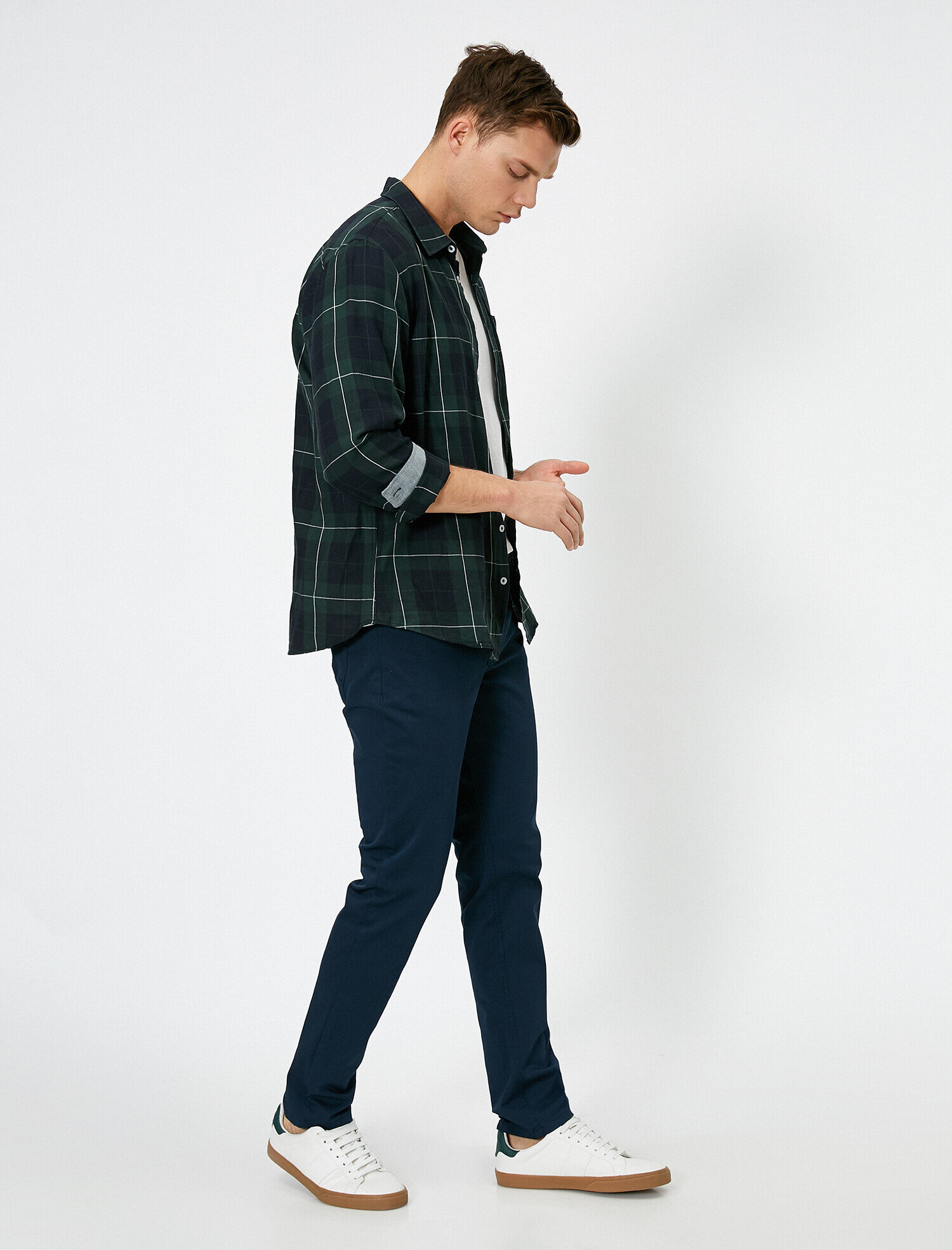   Cep Detaylı Dar Kesim Pantolon