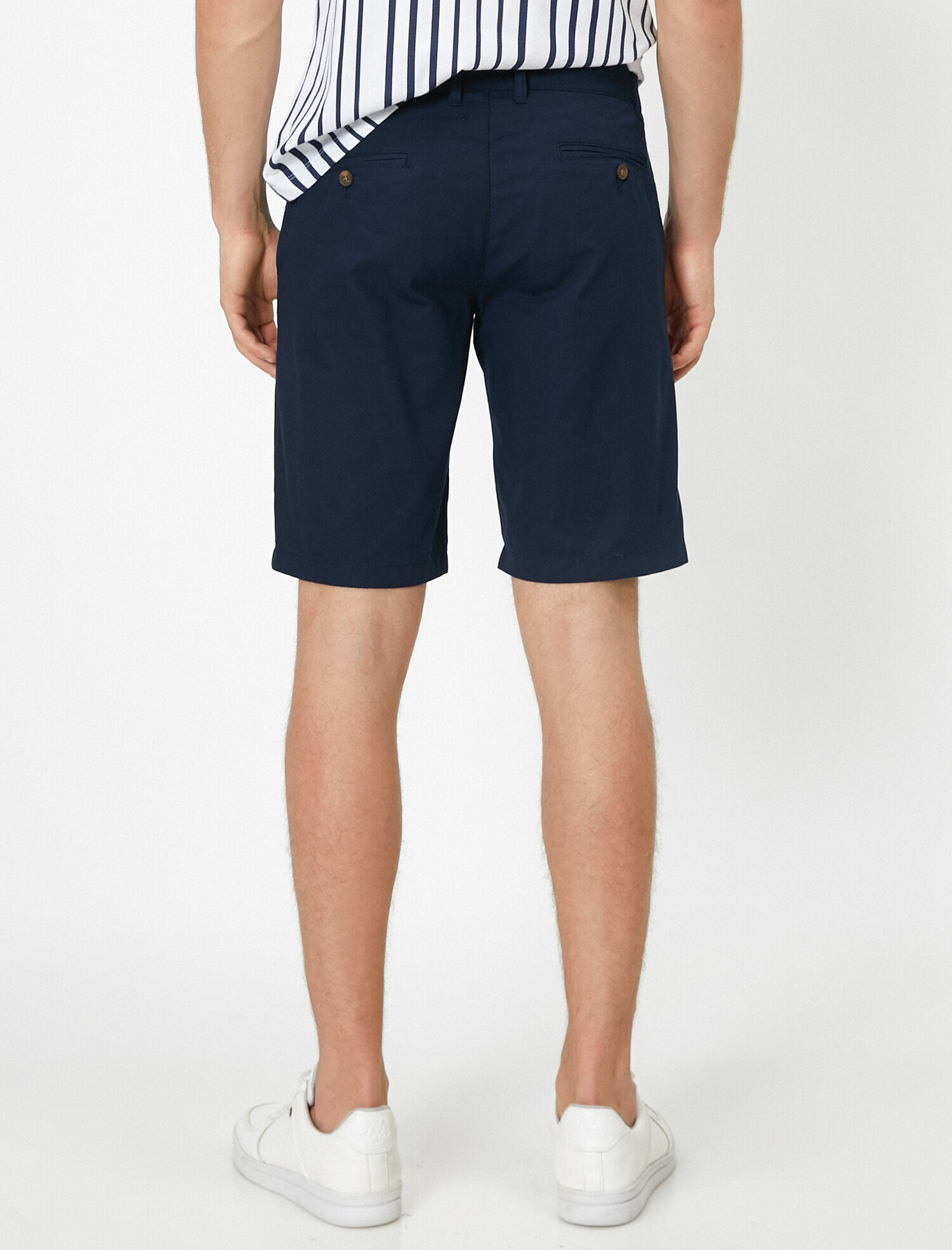   Pamuklu Dokuma Bermuda Şort