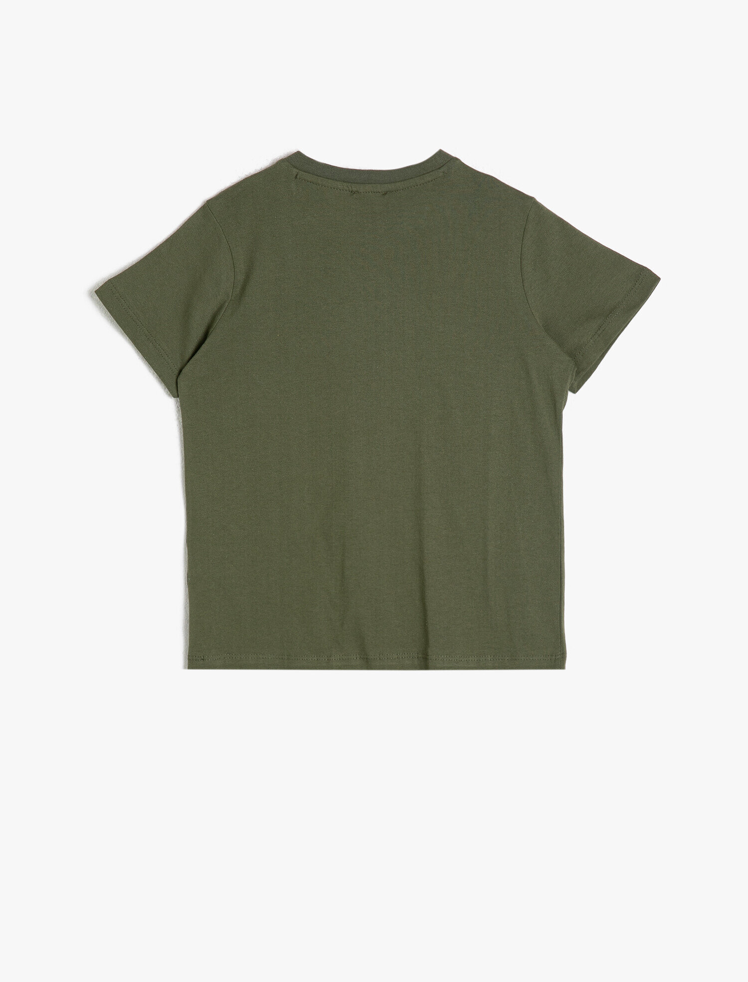  Erkek Çocuk Pamuklu Baskılı Kısa Kollu Bisiklet Yaka Tişört