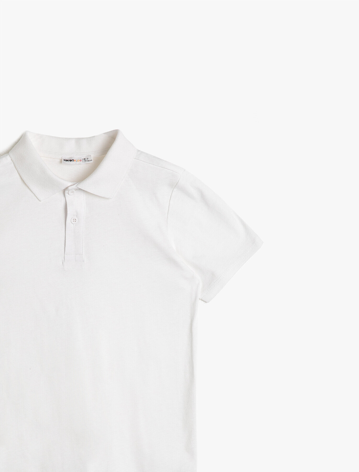  Erkek Çocuk Polo Yaka Pamuklu Düğmeli Kısa Kollu Tişört