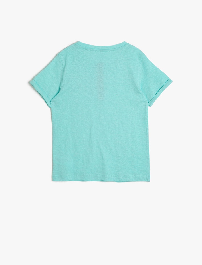 Erkek Çocuk Pamuklu Düğmeli Yaka Düğmeli Cepli Kısa Kollu Tişört