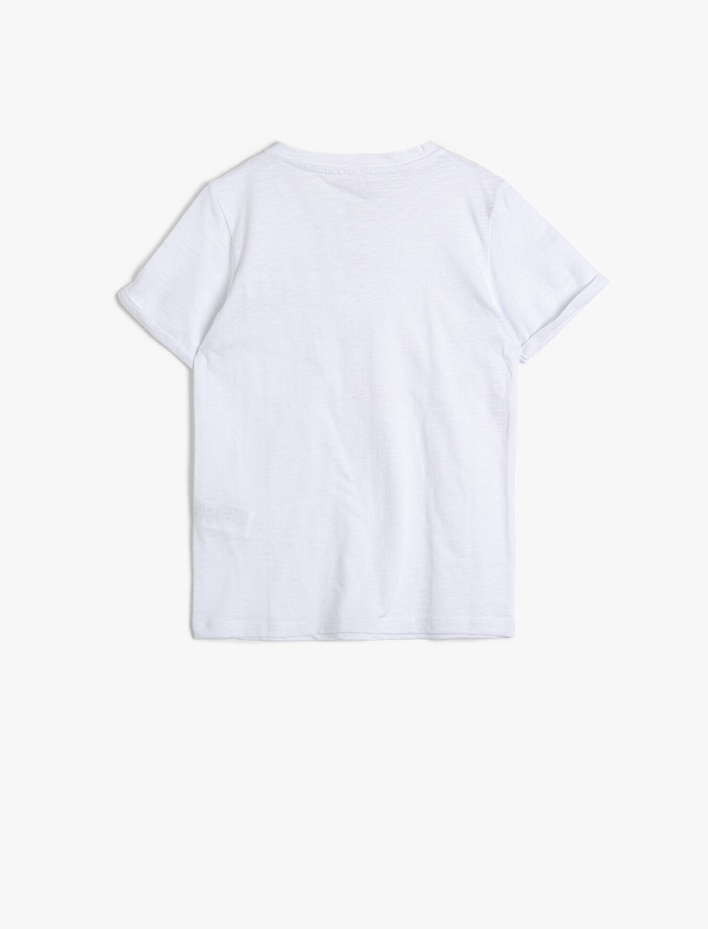 Erkek Çocuk Pamuklu Düğmeli Yaka Düğmeli Cepli Kısa Kollu Tişört