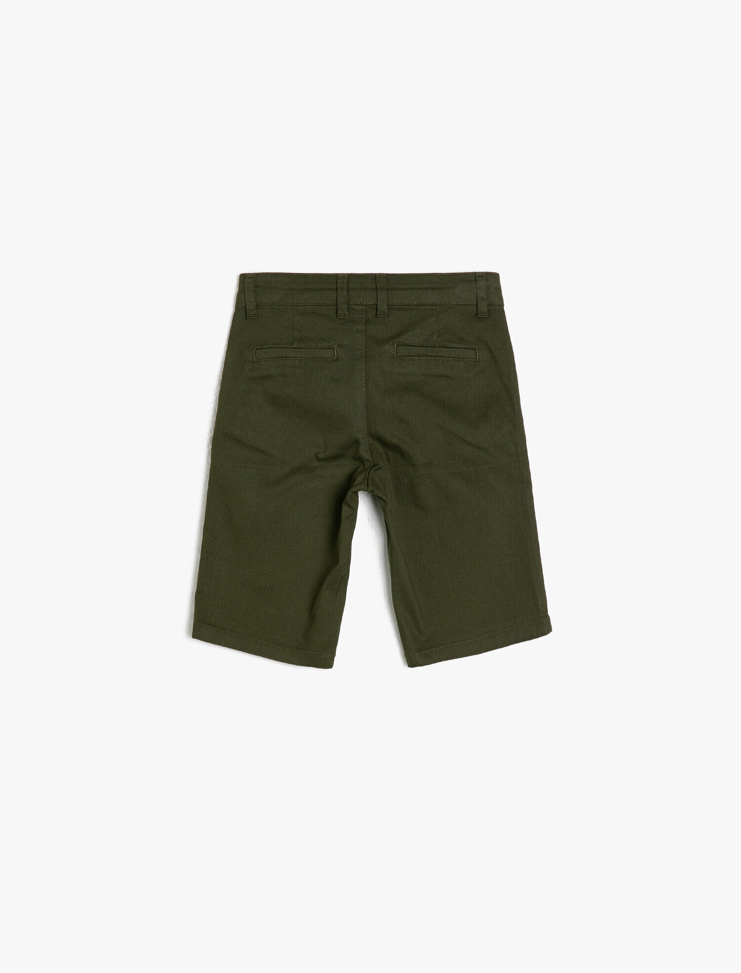  Erkek Çocuk Pamuklu Düğmeli Chino Kesim Basic Şort
