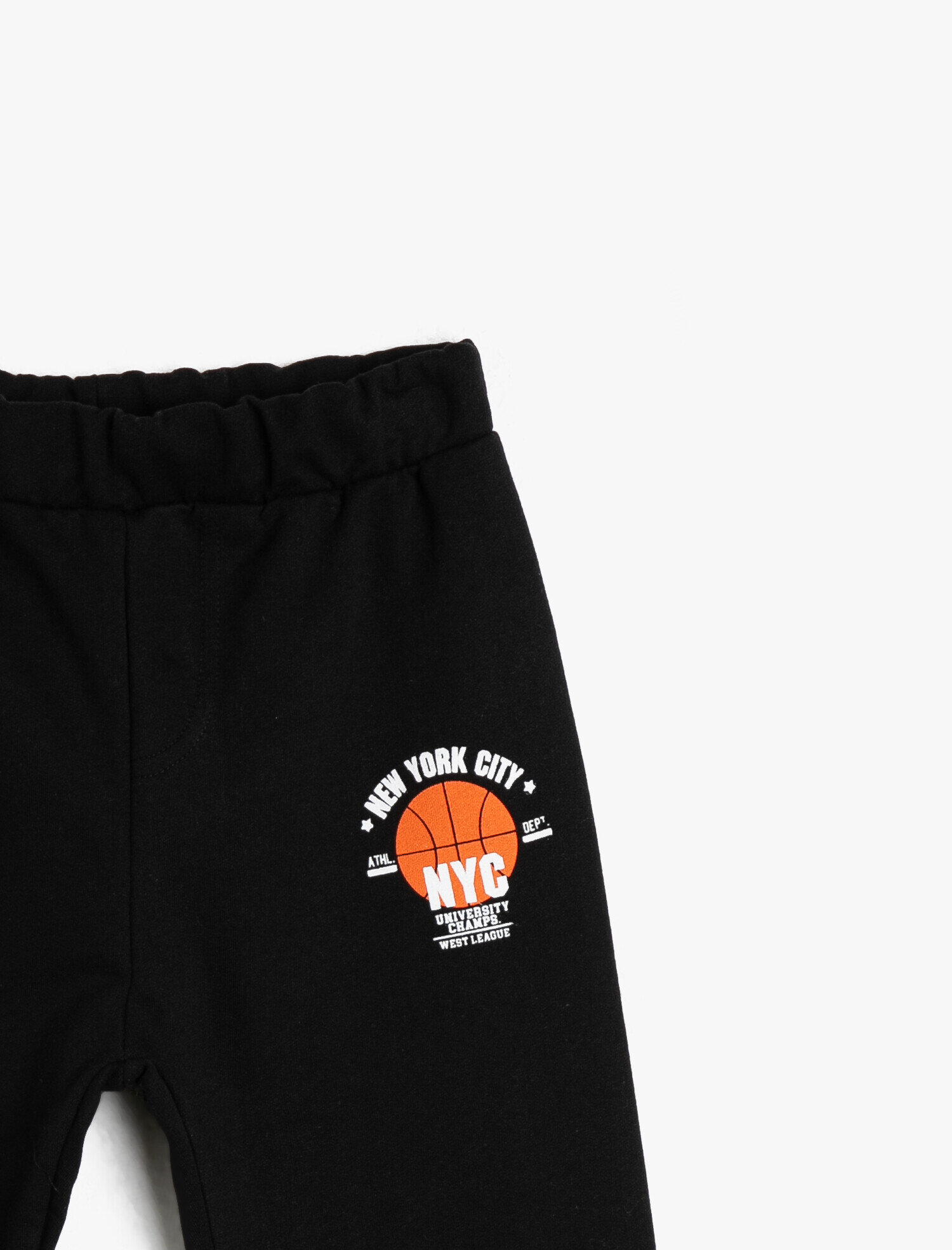 Erkek Çocuk Baskılı İnce Sweatshirt Kumaşından Eşofman Altı