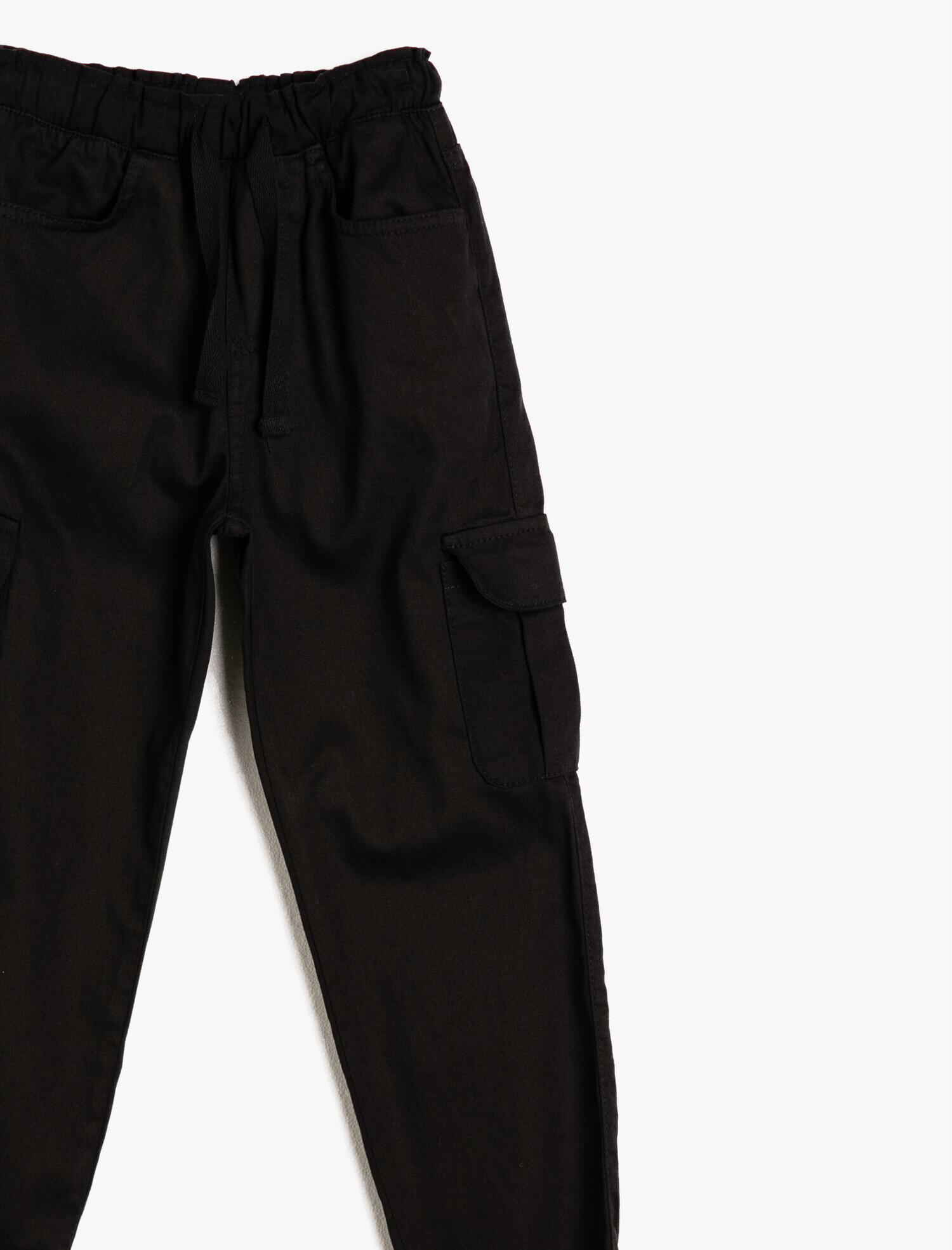  Erkek Çocuk Paçası Beli Lastikli Cepli Bol Pantolon