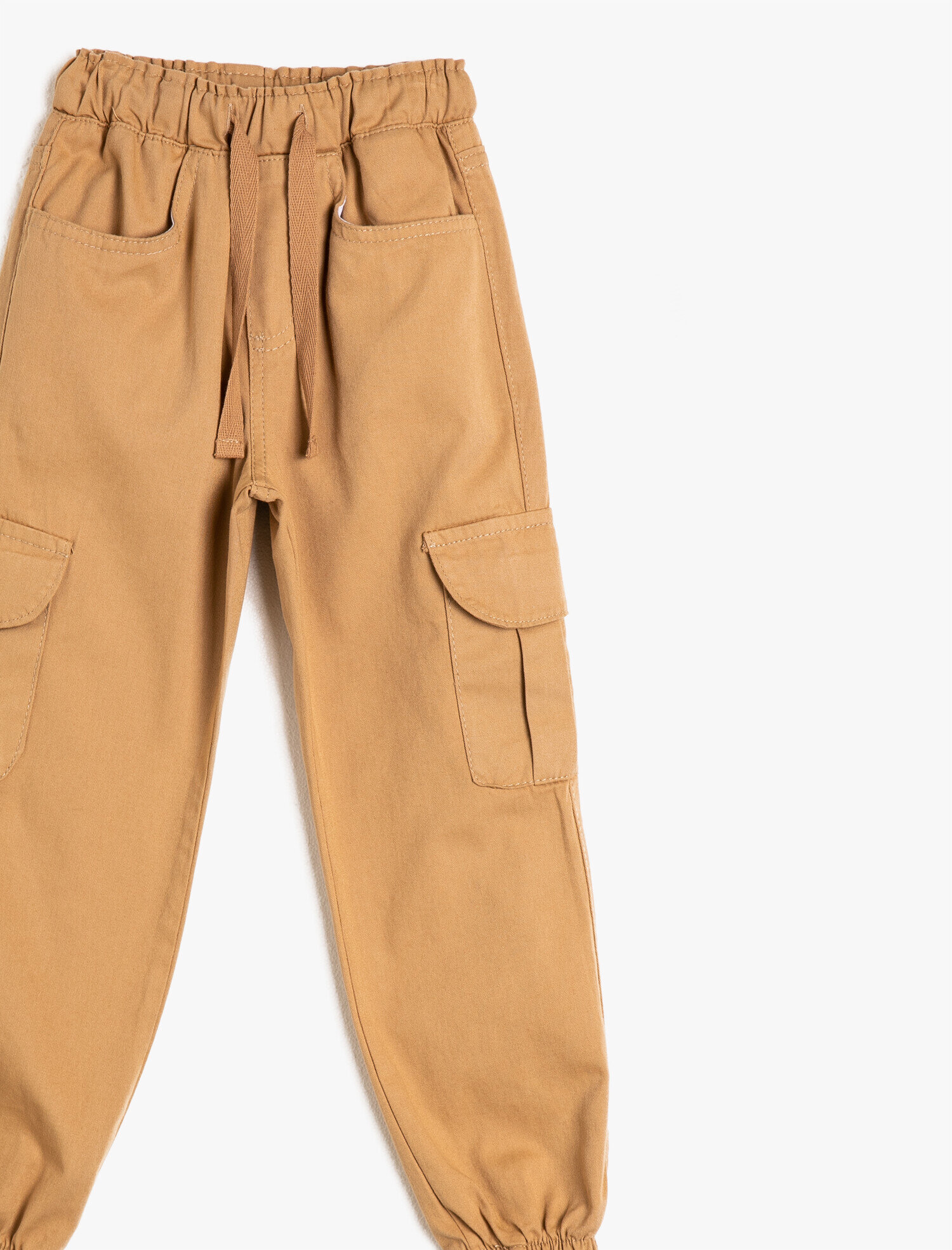  Erkek Çocuk Paçası Beli Lastikli Cepli Bol Pantolon