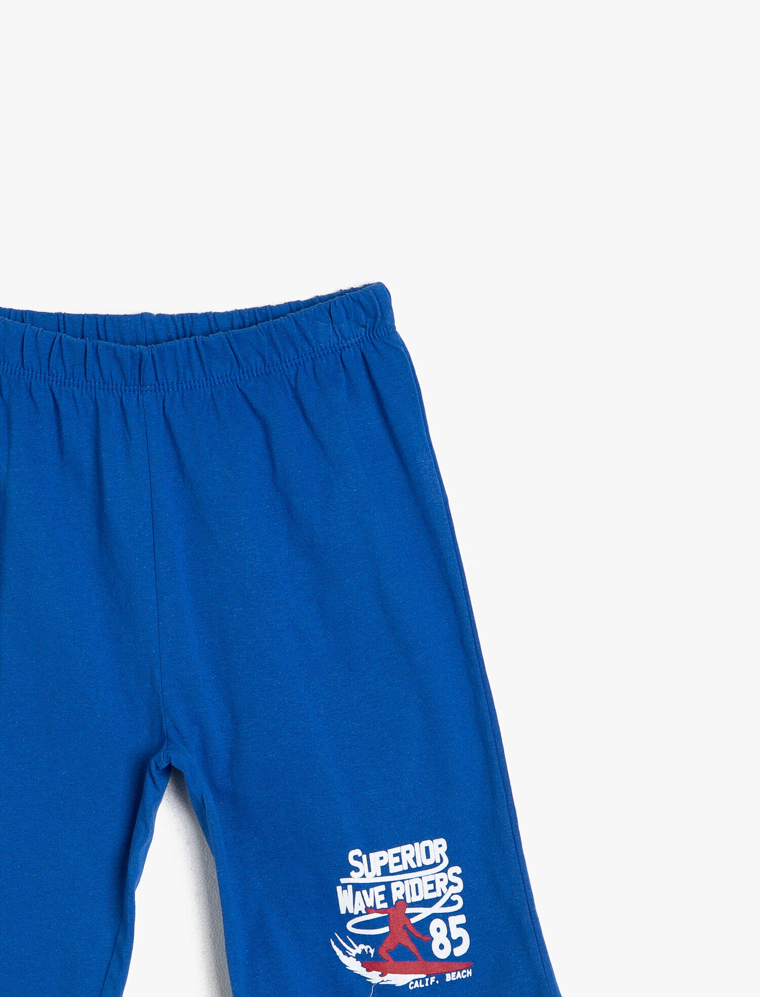  Erkek Çocuk Baskılı Şort Pamuklu Beli Lastikli