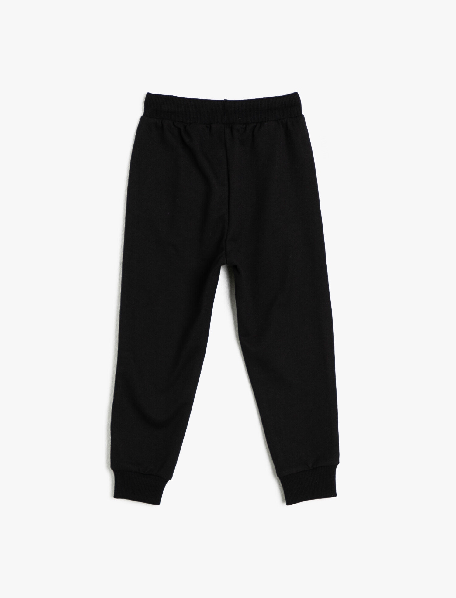 Erkek Çocuk İçi Yumuşak Tüylü Sweatshirt Kumaşından Paçası Ribanalı Jogger Eşofman Altı