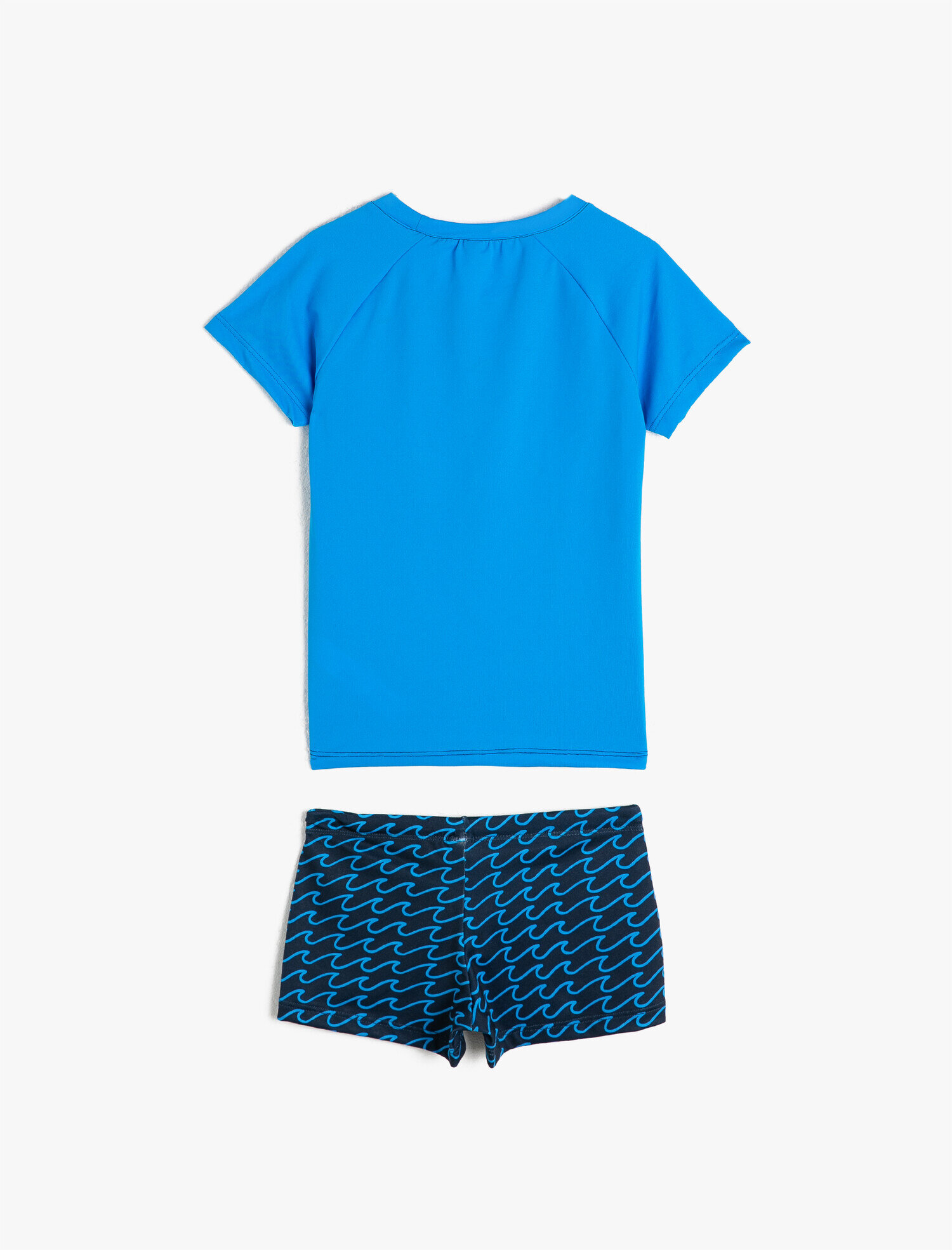  Erkek Çocuk Mayo Takım Deniz Şortu ve Tişört 2'li