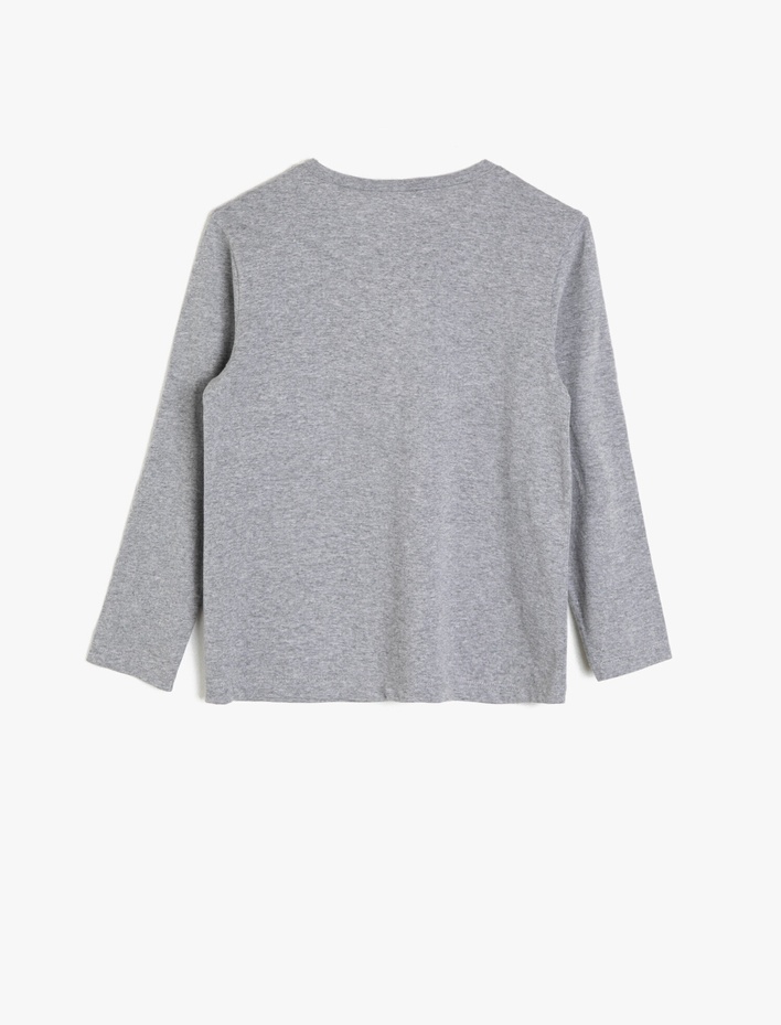 Erkek Çocuk Lisanslı Batman Baskılı Tişört Uzun Kollu