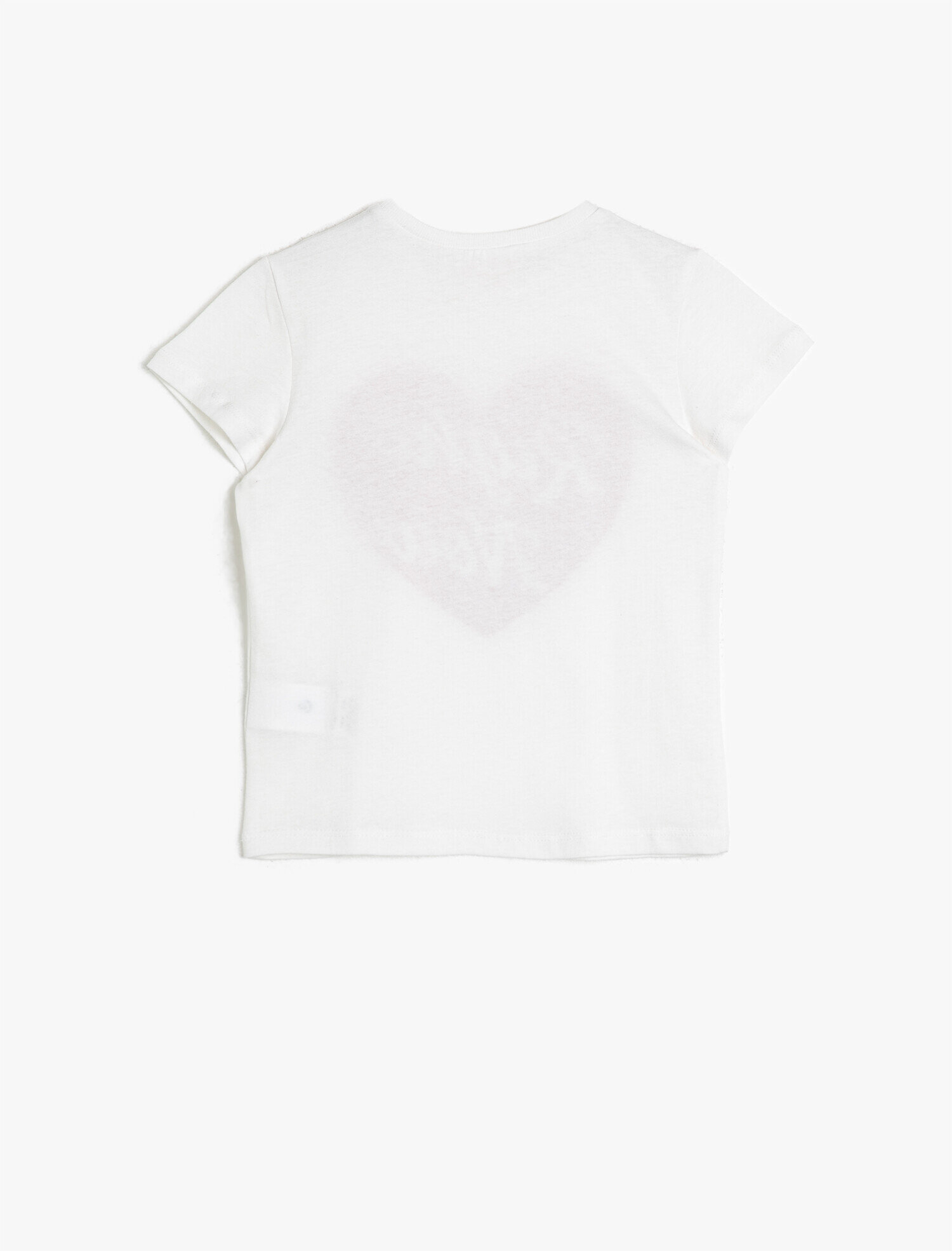  Kız Çocuk Pamuklu Yumuşak Baskılı Bisiklet Yaka Kısa Kollu Tişört