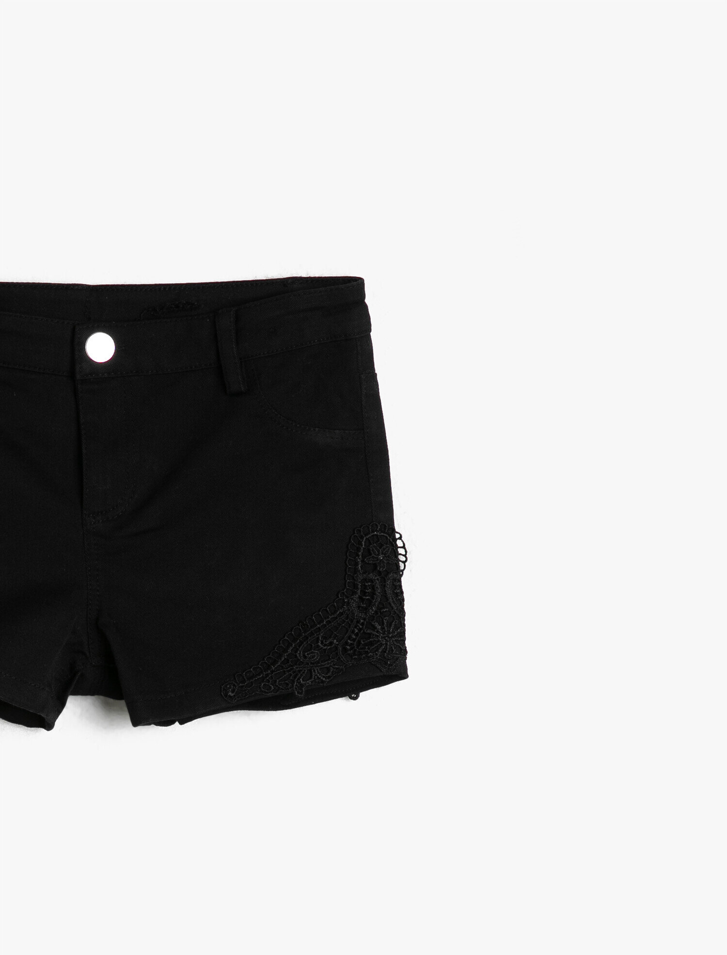  Kız Çocuk Dantel Detaylı Şort