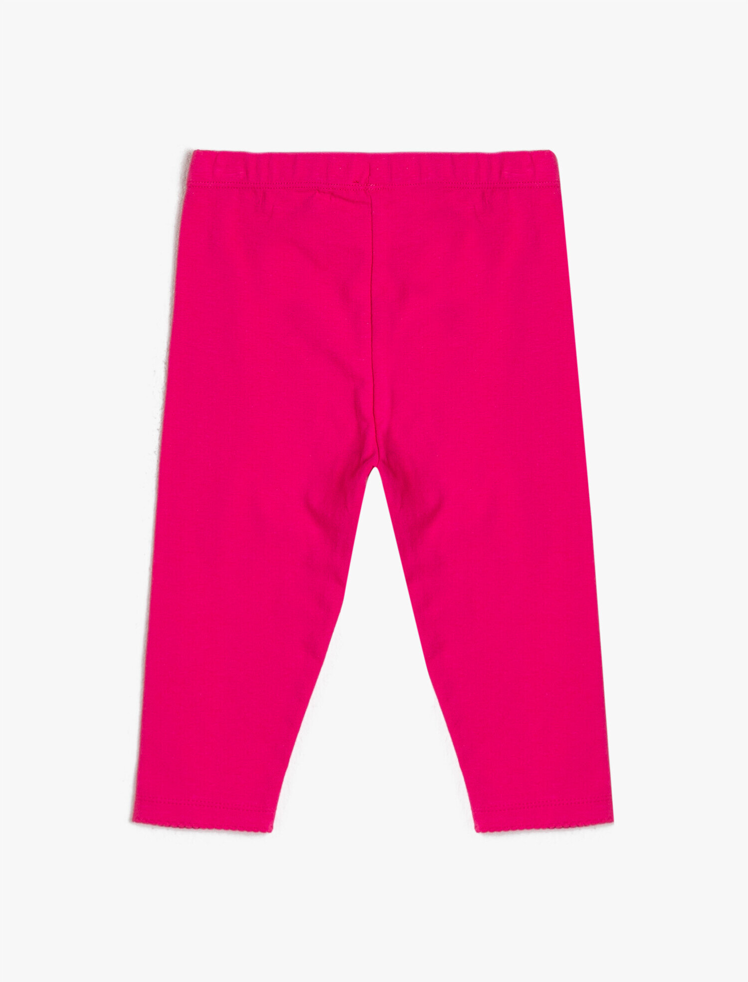  Kız Çocuk İnce Esnek Kumaştan Normal Bel Diz Altı Capri Tayt