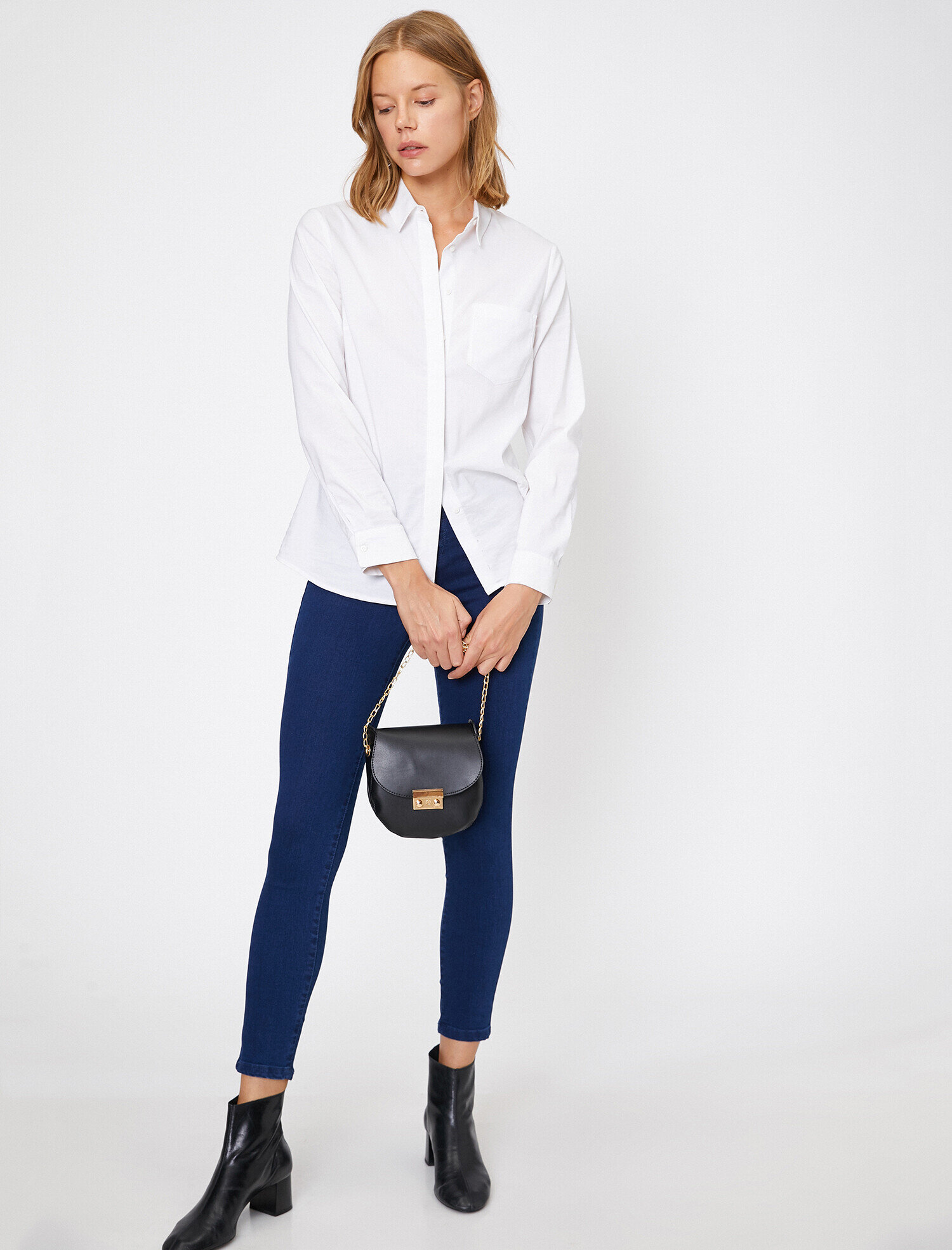  Kadın Deri Görünümlü Omuz Çantası