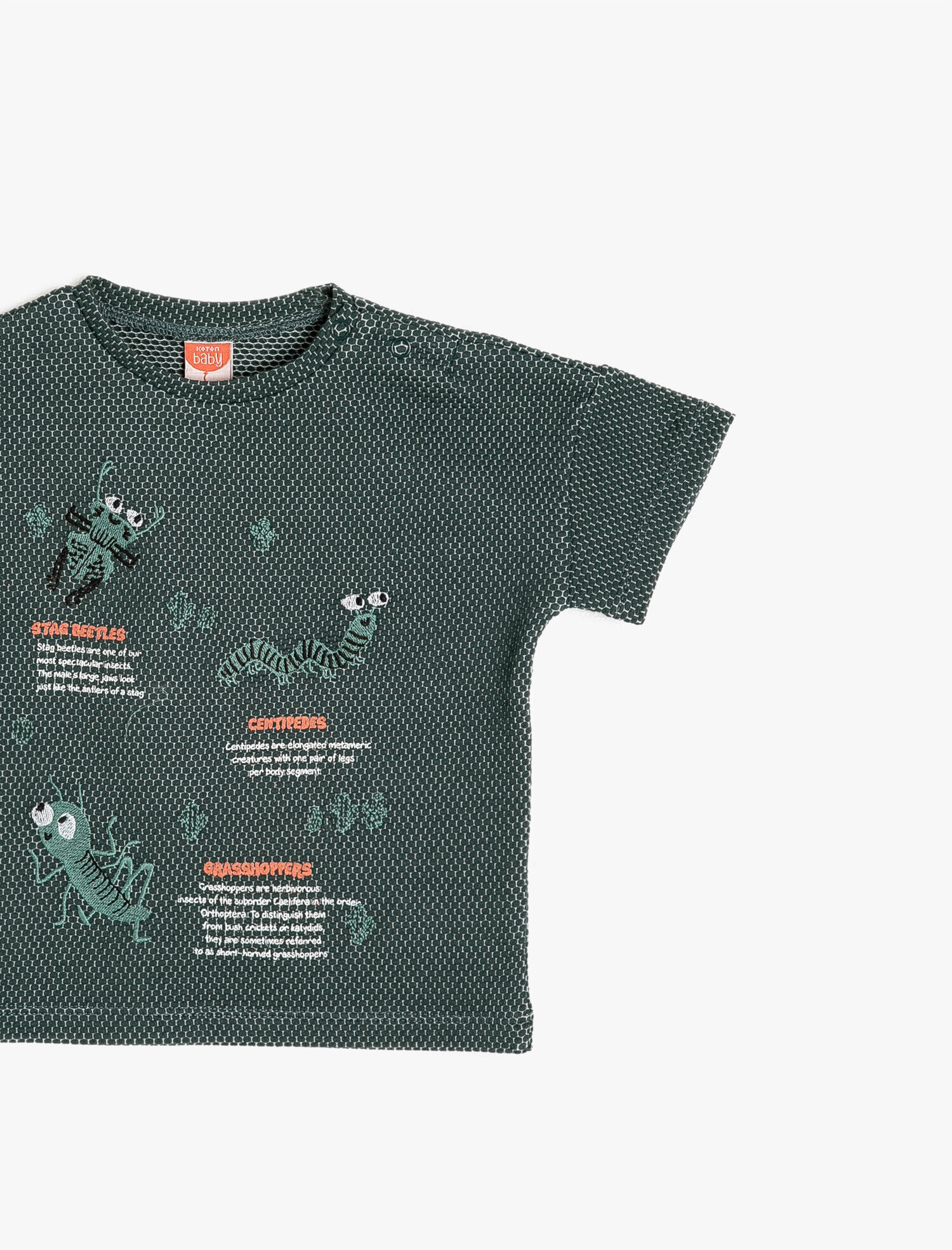  Erkek Bebek İşlemeli Tişört