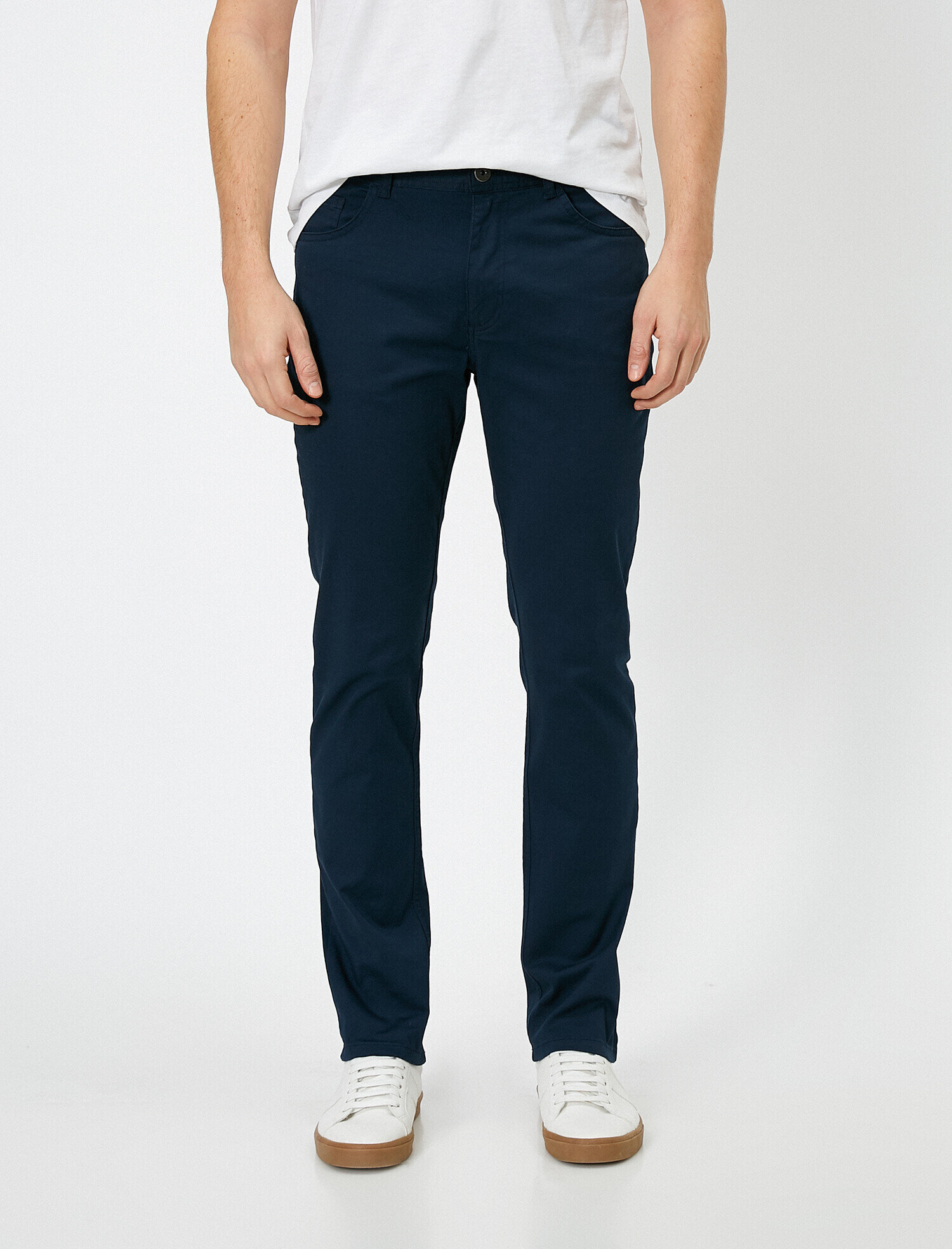   Cep Detaylı Dar Kesim Pantolon