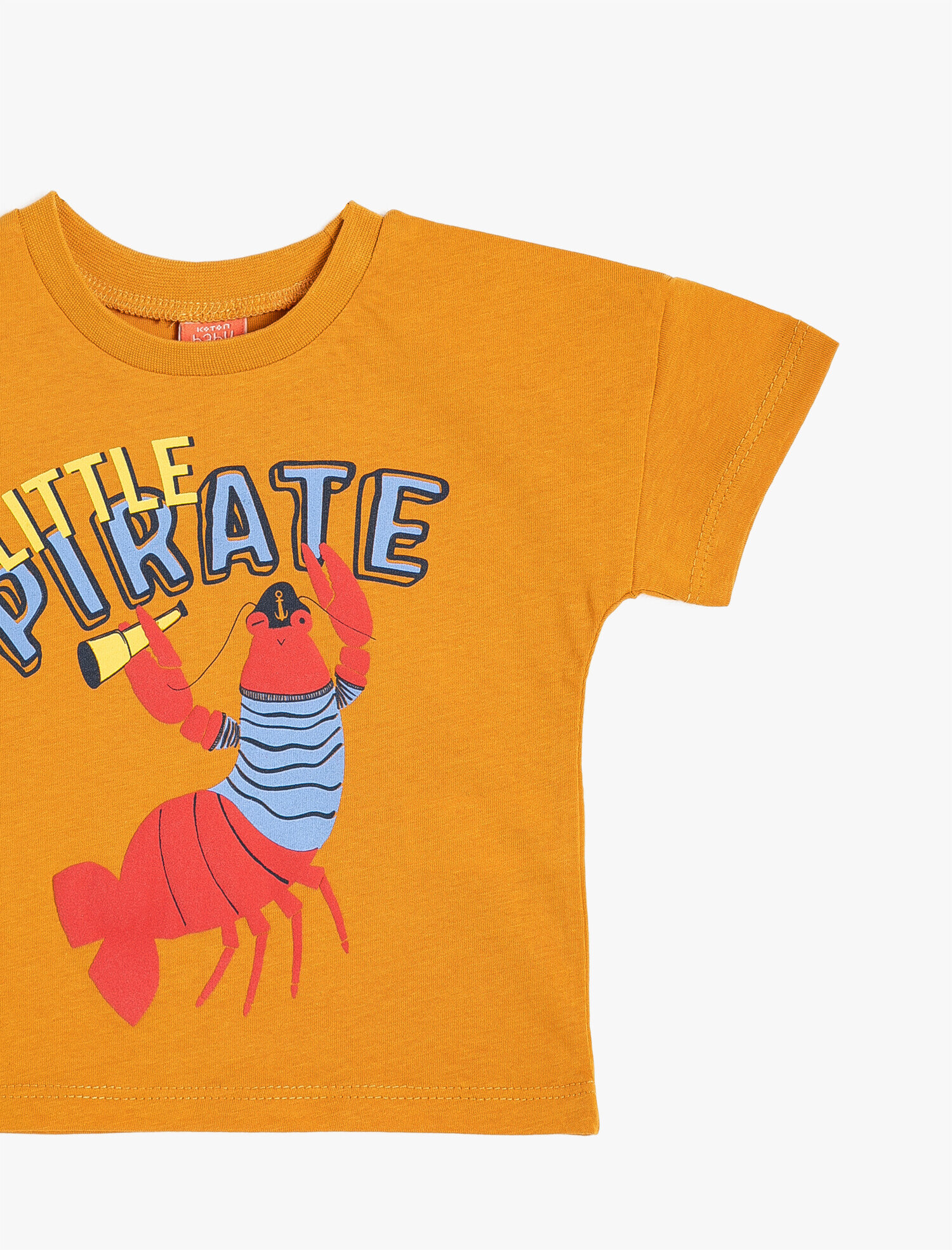  Erkek Bebek Yazılı Baskılı Tişört