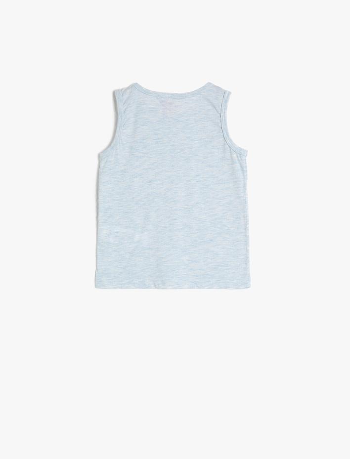 Erkek Bebek Yazılı Baskılı Atlet