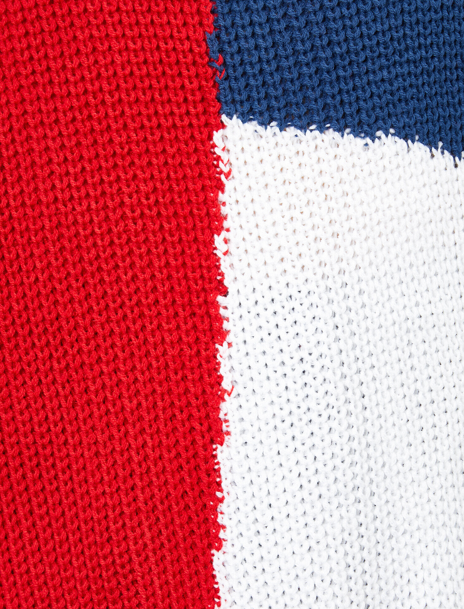   Renk Bloklu Triko Kazak