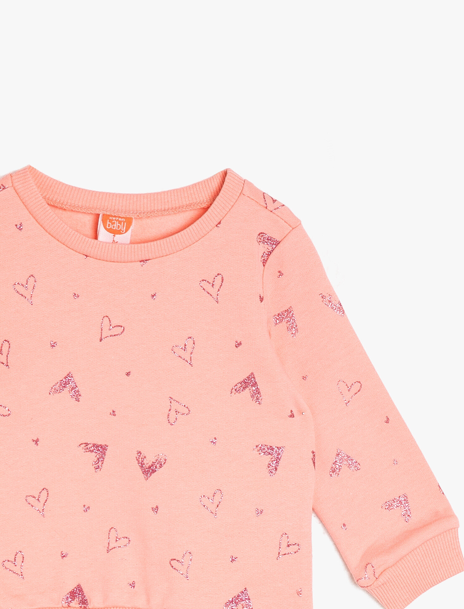  Kız Bebek Baskılı Sweatshirt Uzun Kollu