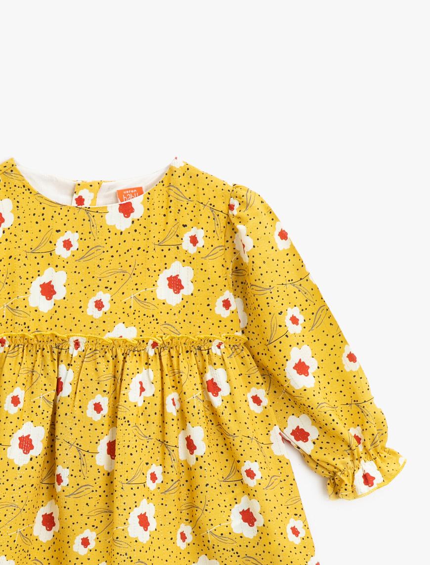  Kız Bebek Çiçekli Elbise