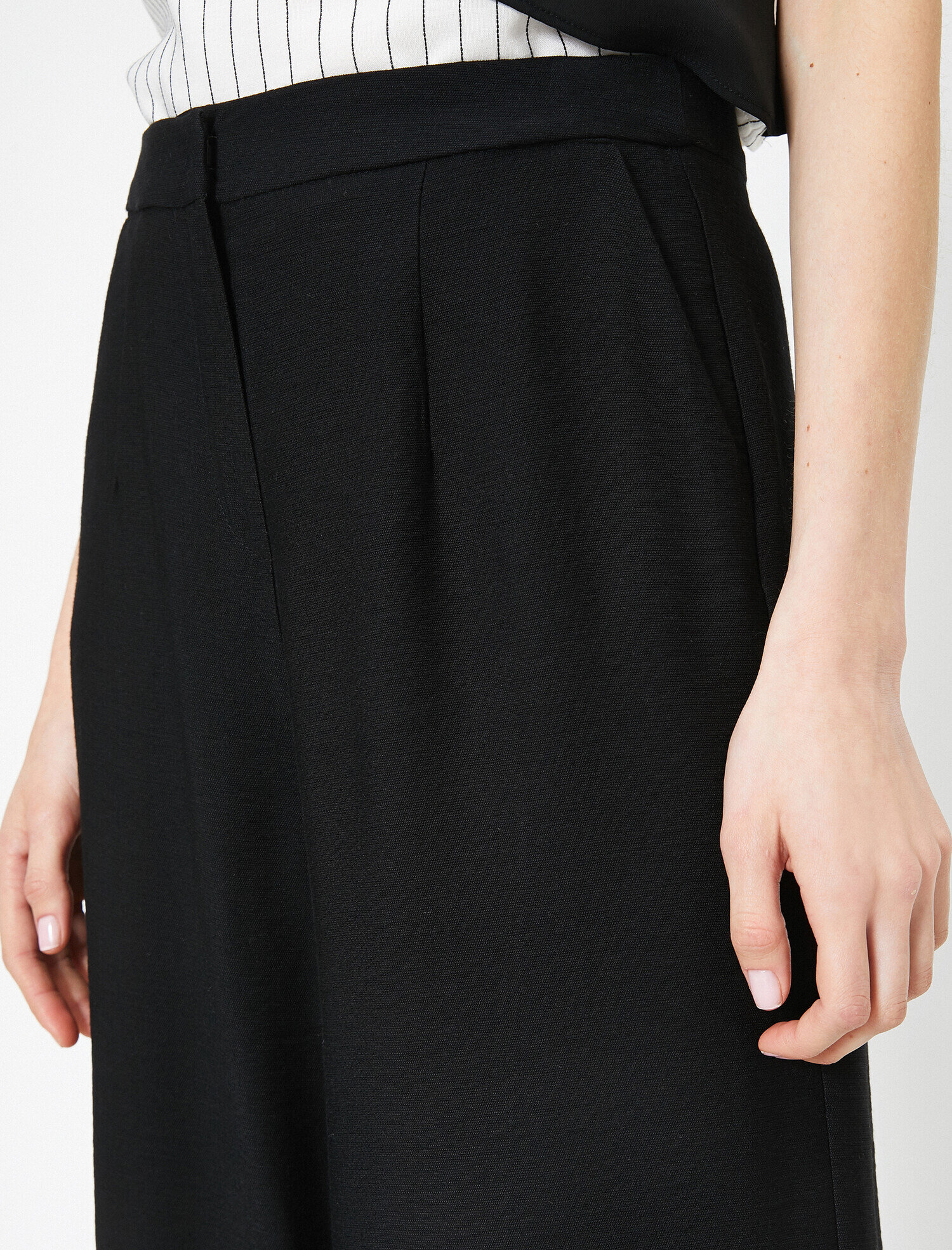   Normal Bel Kanvas Culotte Pantolon