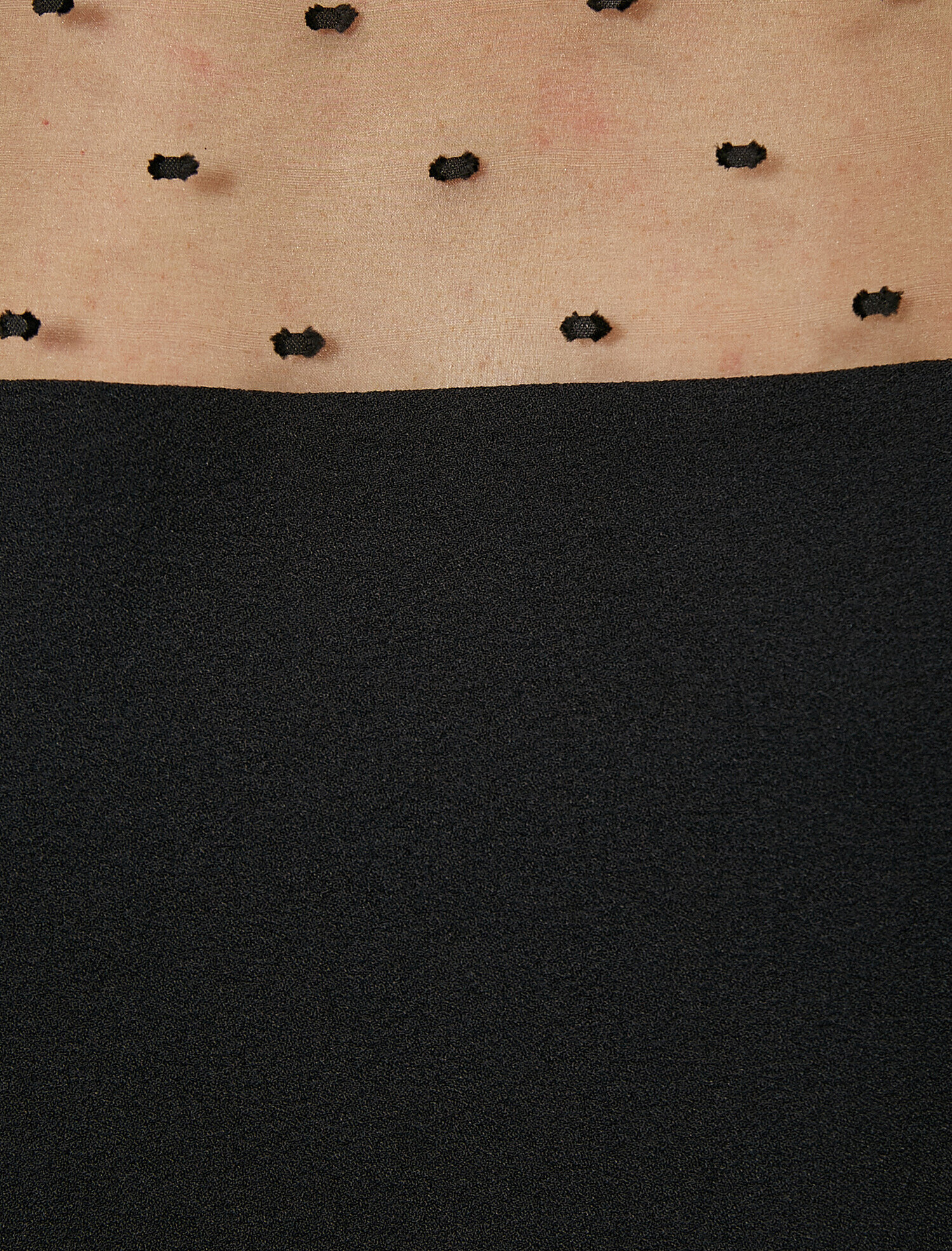   Organze Balon Kol Detaylı Bluz