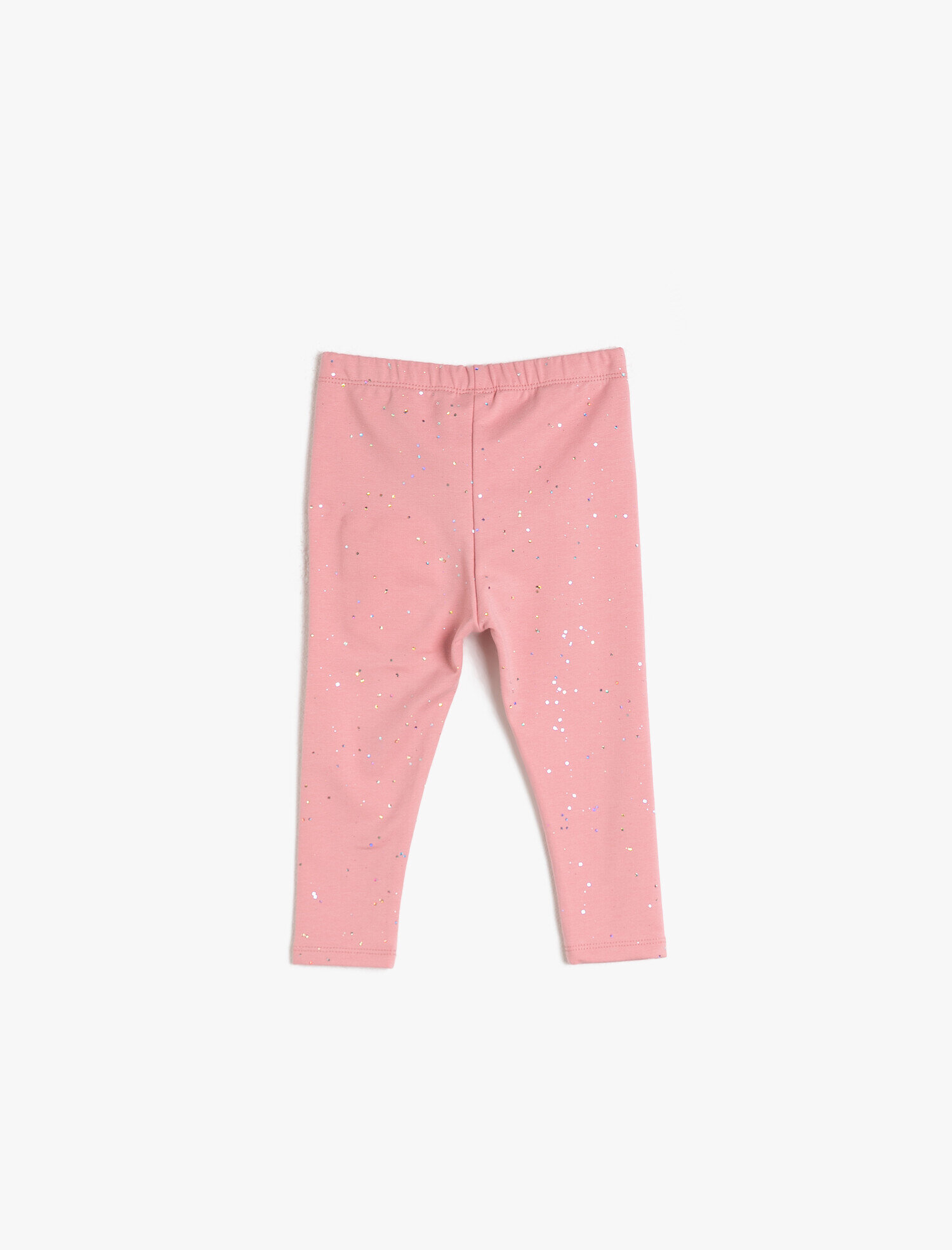  Kız Bebek Esnek Kumaştan Parlak Baskılı Uzun Boy Tayt