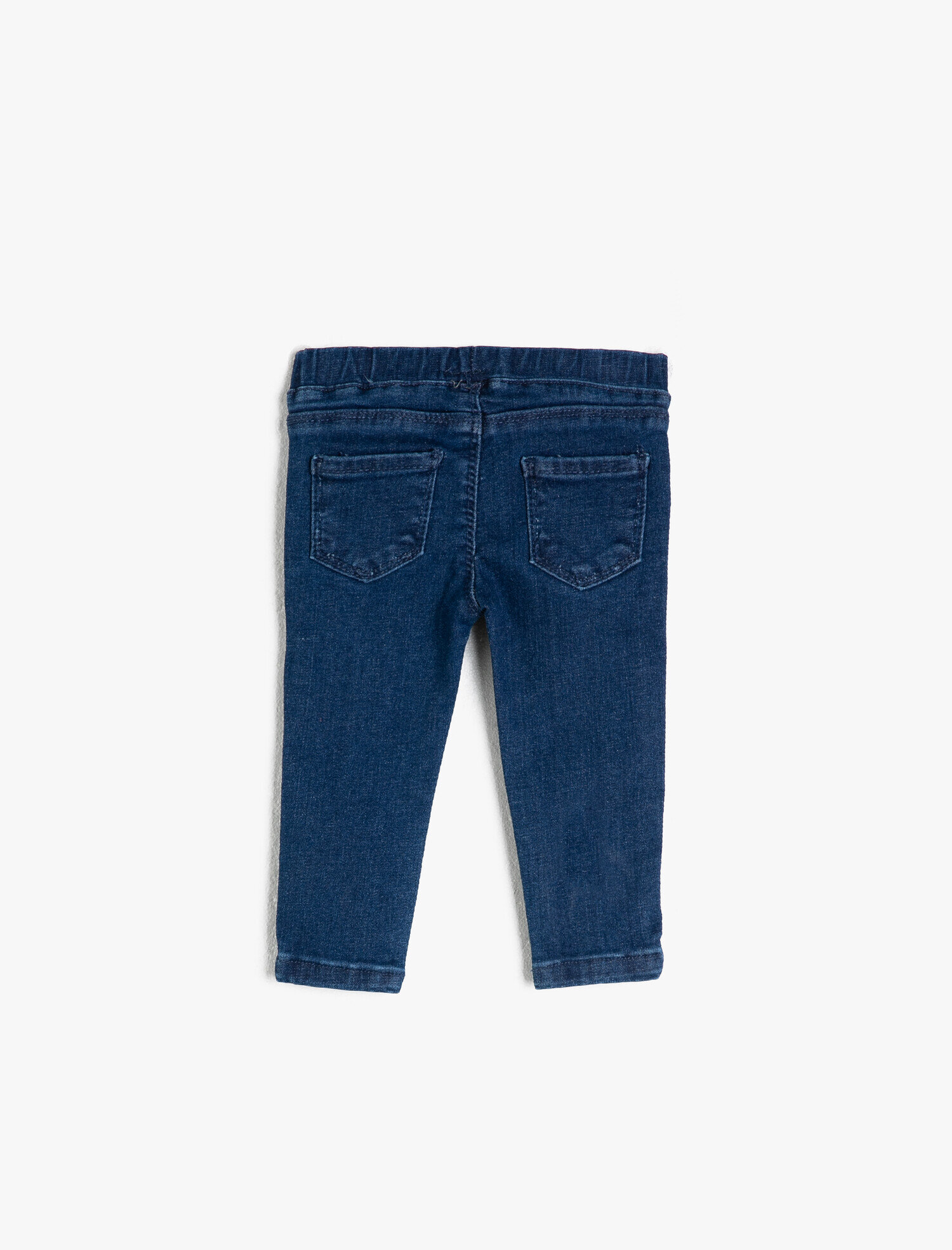  Kız Bebek Kalp Detaylı Kot Pantolon