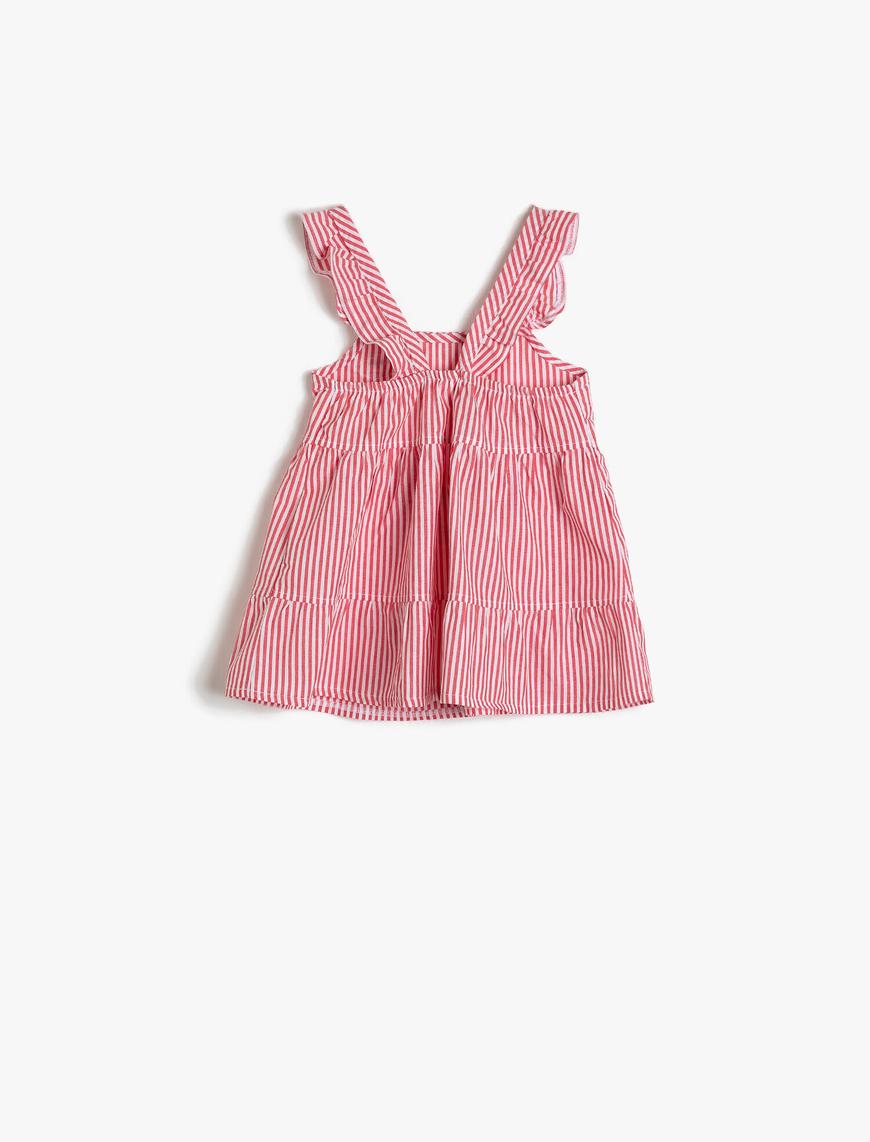  Kız Bebek Çizgili Elbise