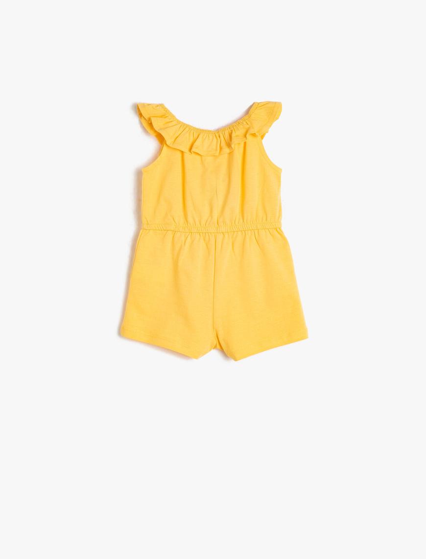  Kız Bebek Fırfır Detaylı Tulum