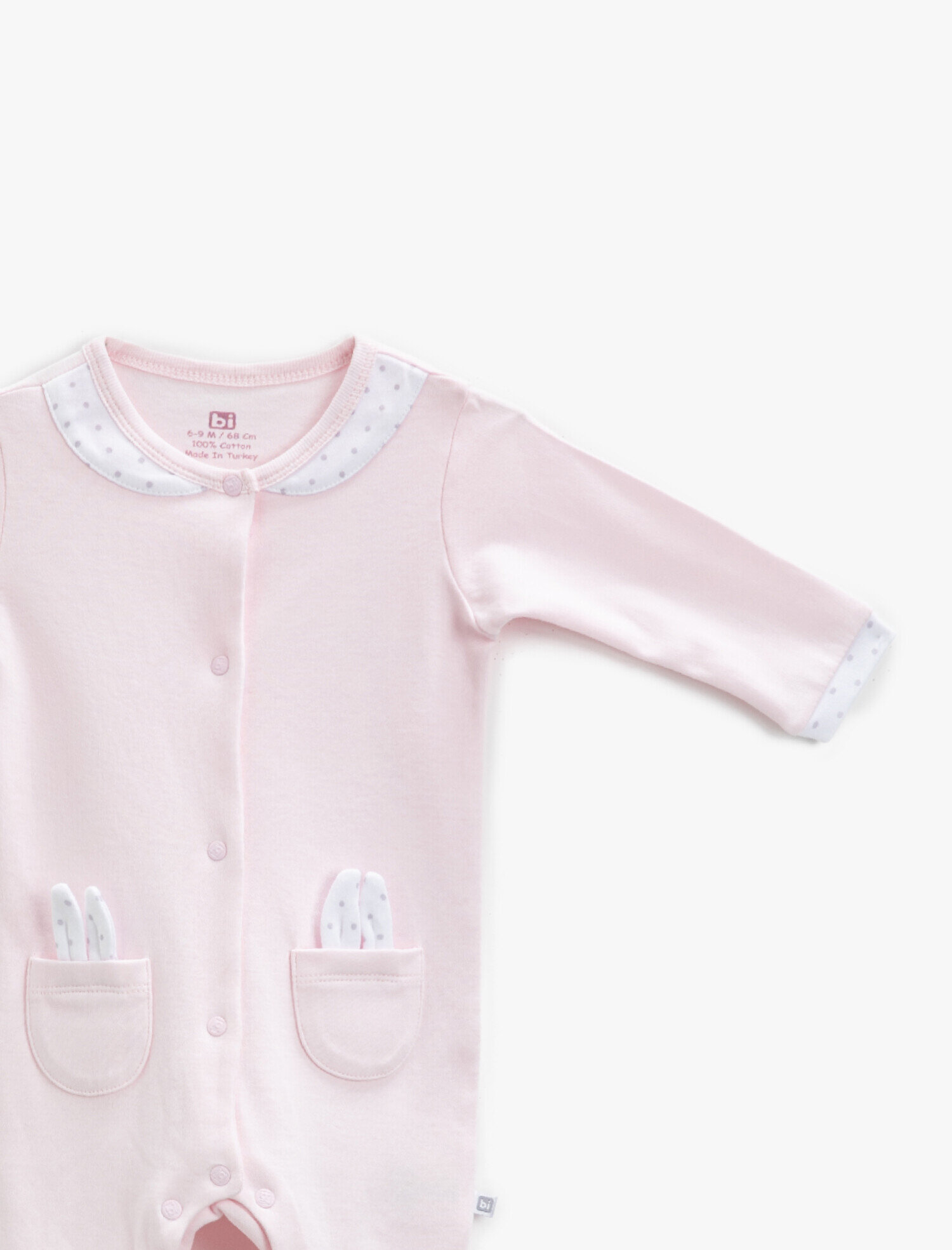 Kız Bebek Bibaby Uzun Kollu Tulum Pamuklu