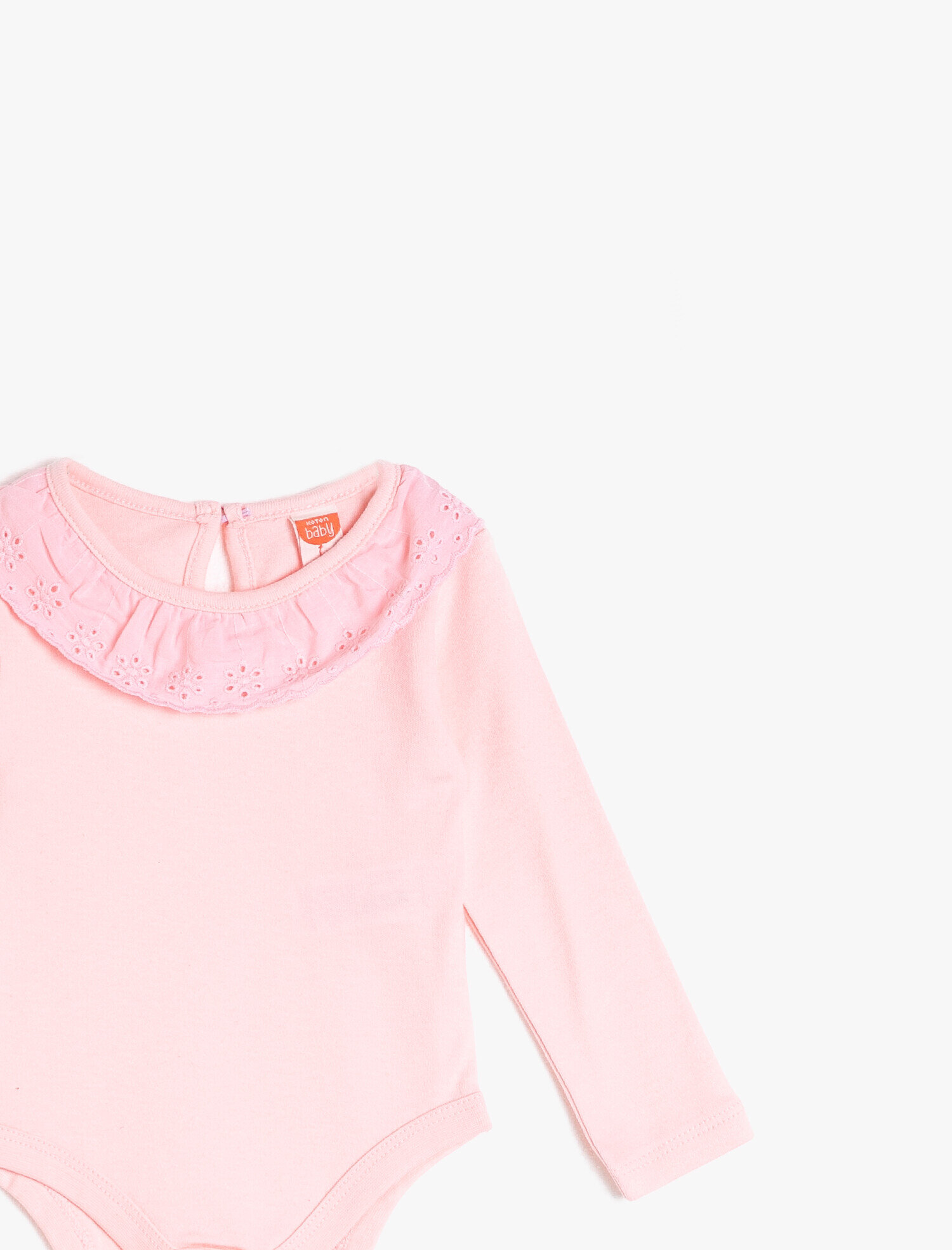  Kız Bebek Body Pamuklu Uzun Kollu Çıtçıtlı