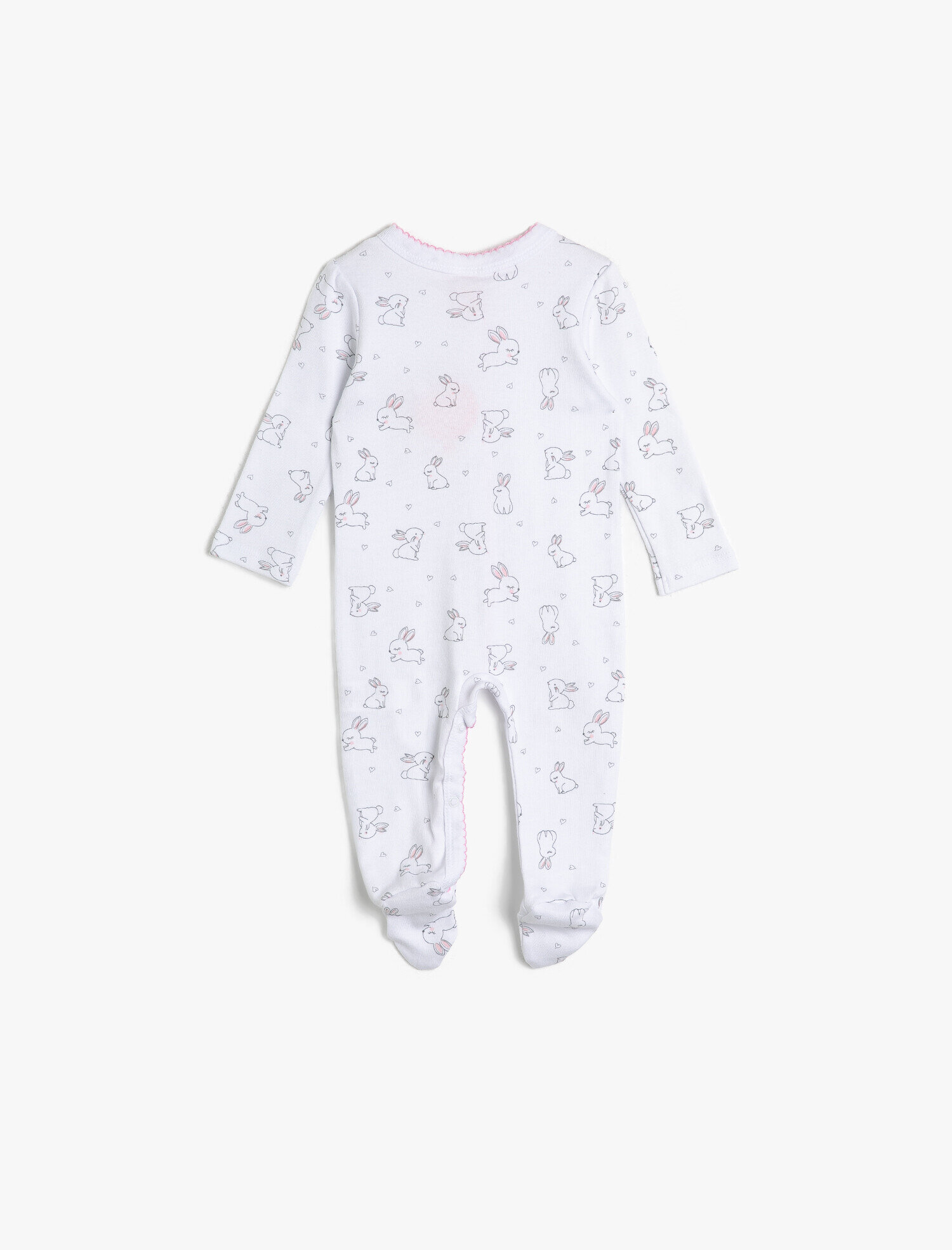  Kız Bebek Baskılı Çıtçıt Detaylı Tulum