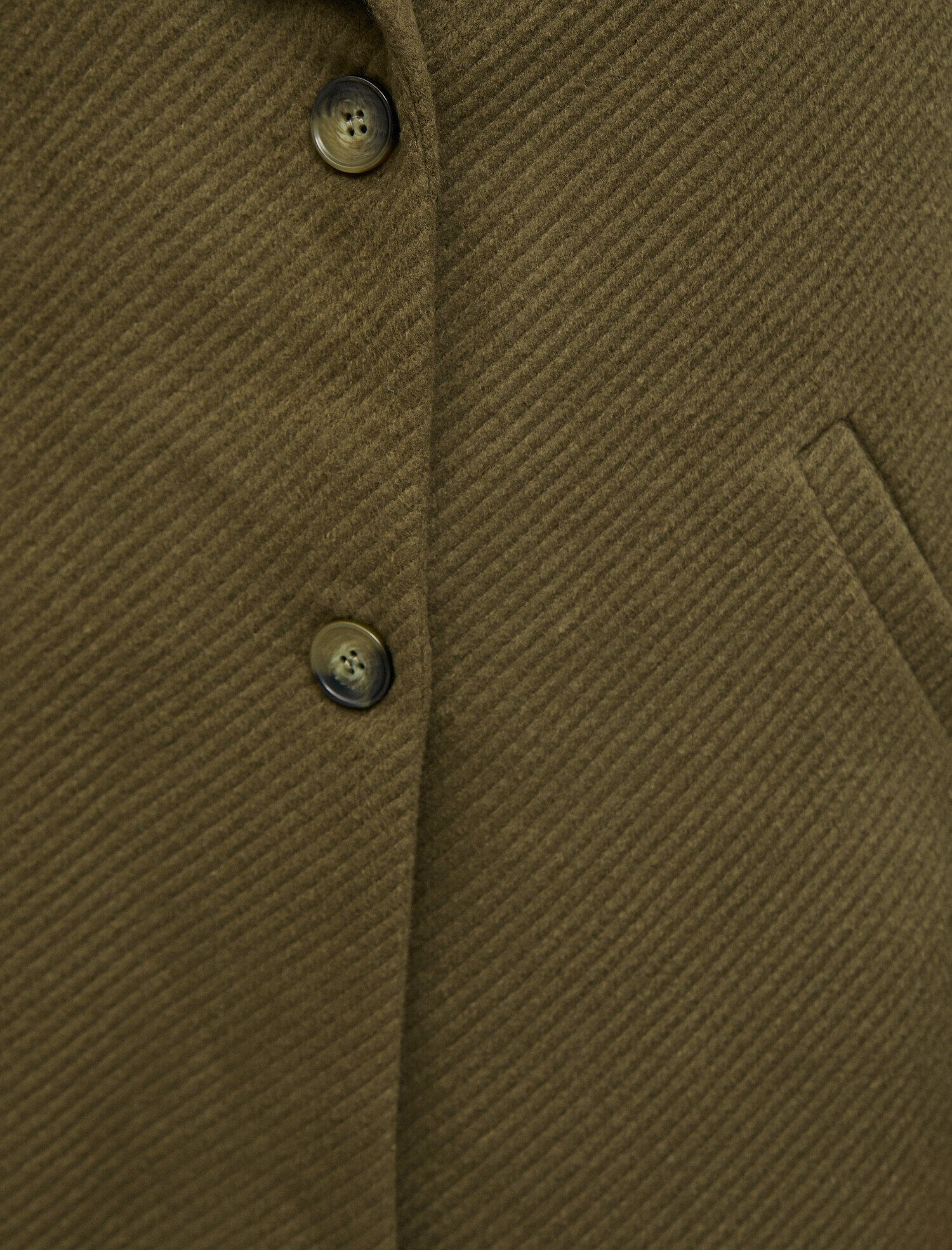   Düğme Detaylı Kaban