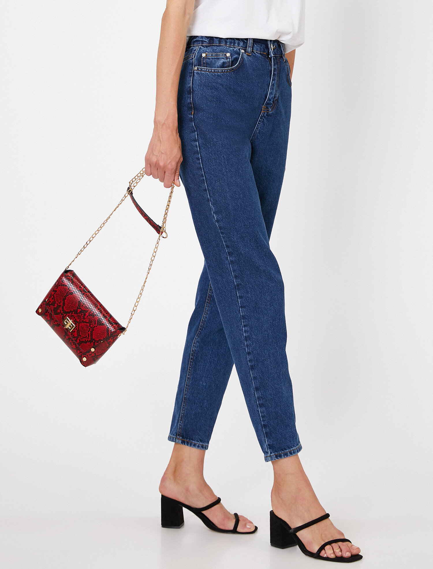  Kadın Yılan Derisi Desenli Omuz Çantası