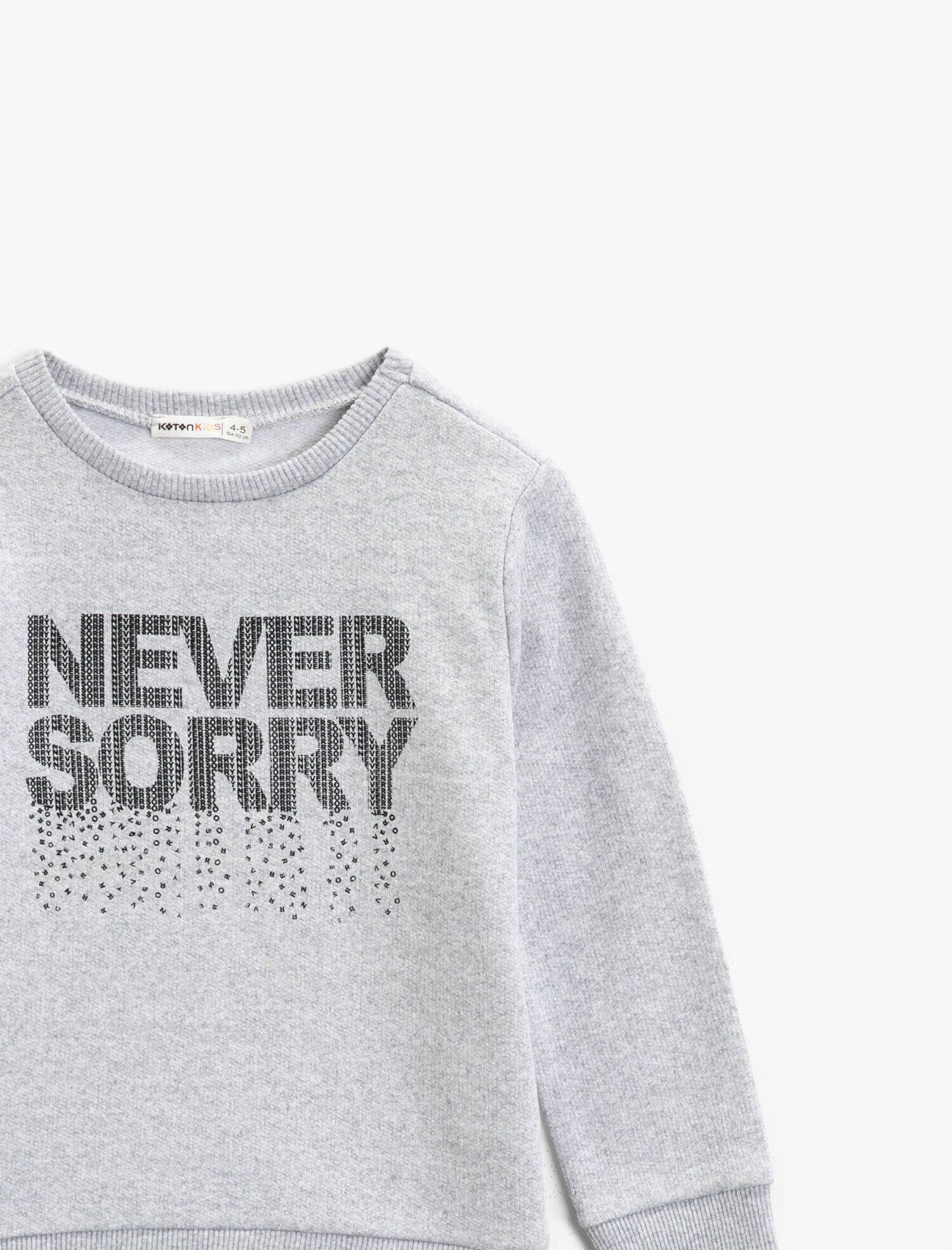 Erkek Çocuk Yazılı Baskılı Sweatshirt