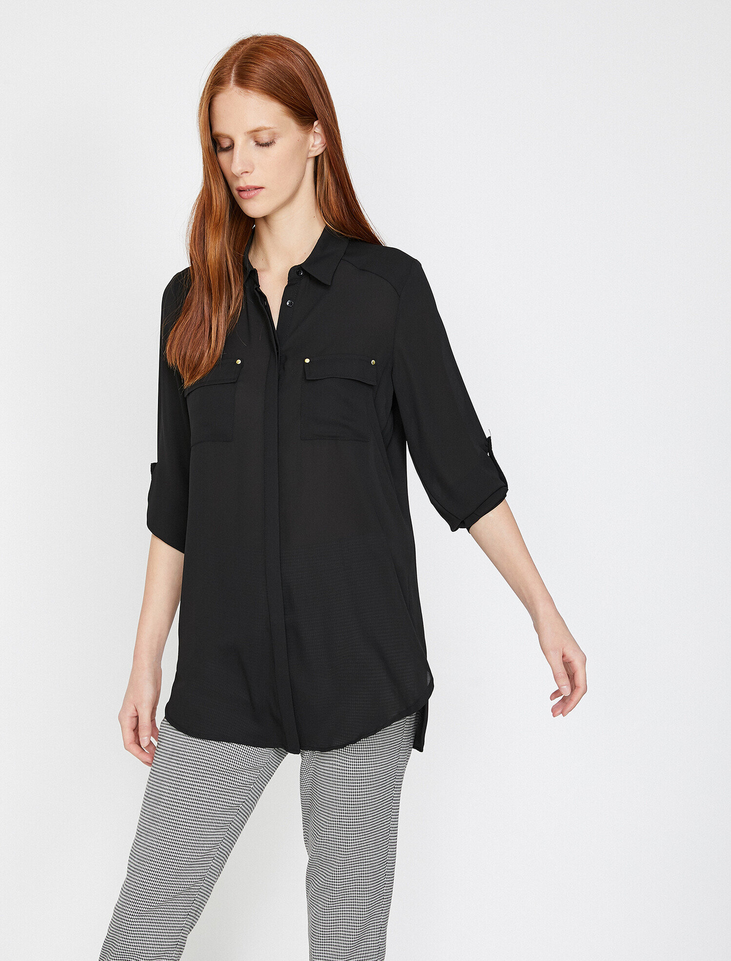   Cep Detaylı Gömlek