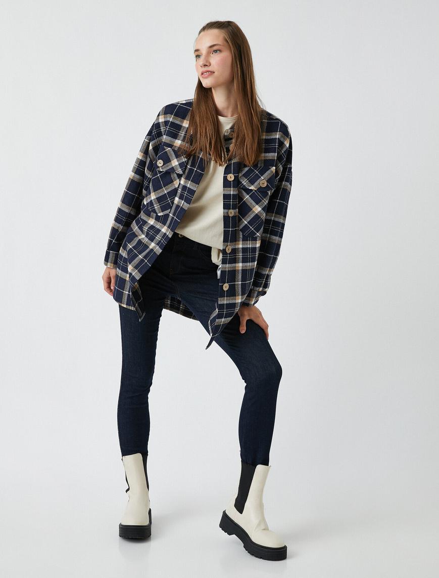   Skinny Fit Jean -Yüksek Bel Dar Kesim Dar Paça Pantolon