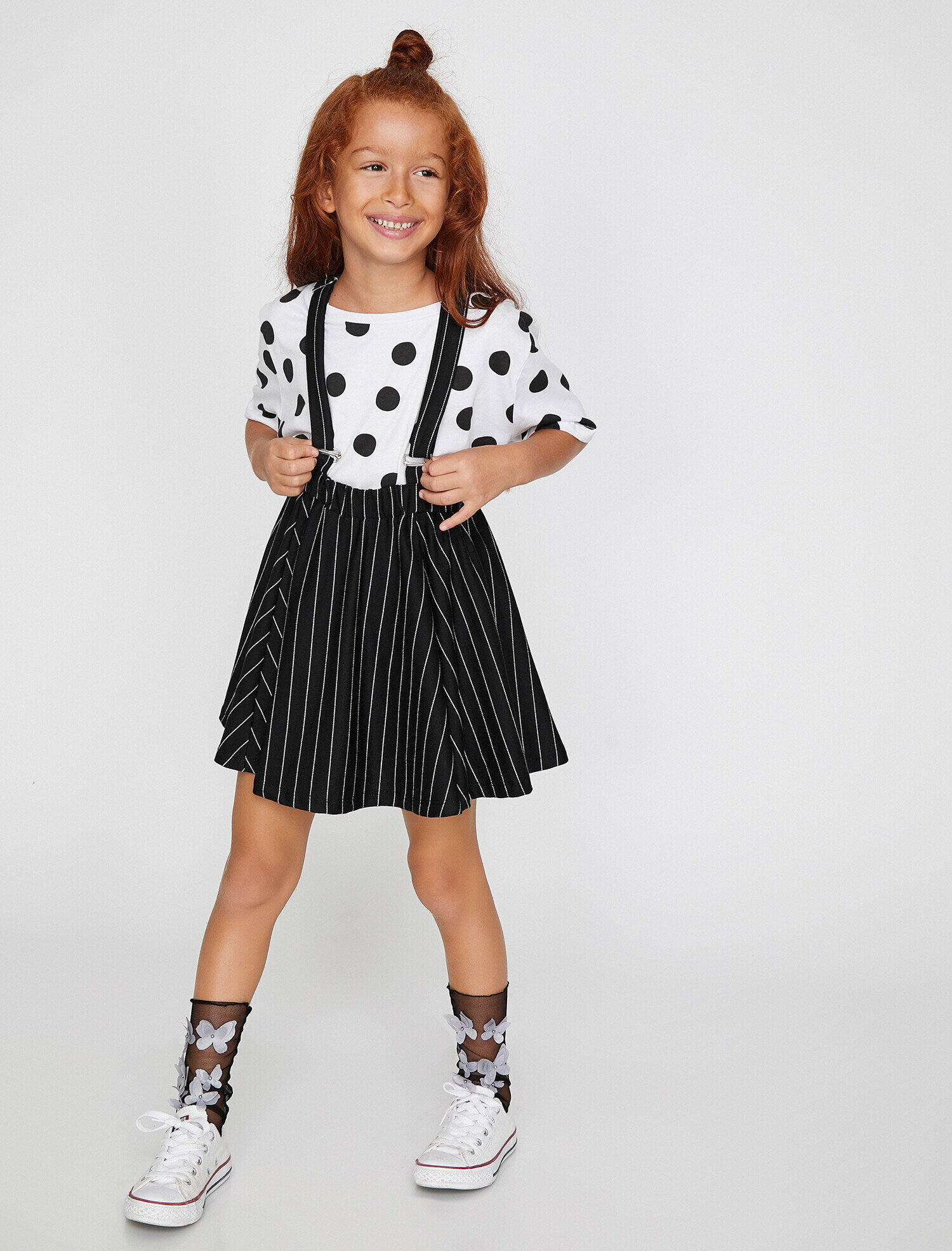  Kız Çocuk Çizgili Etek