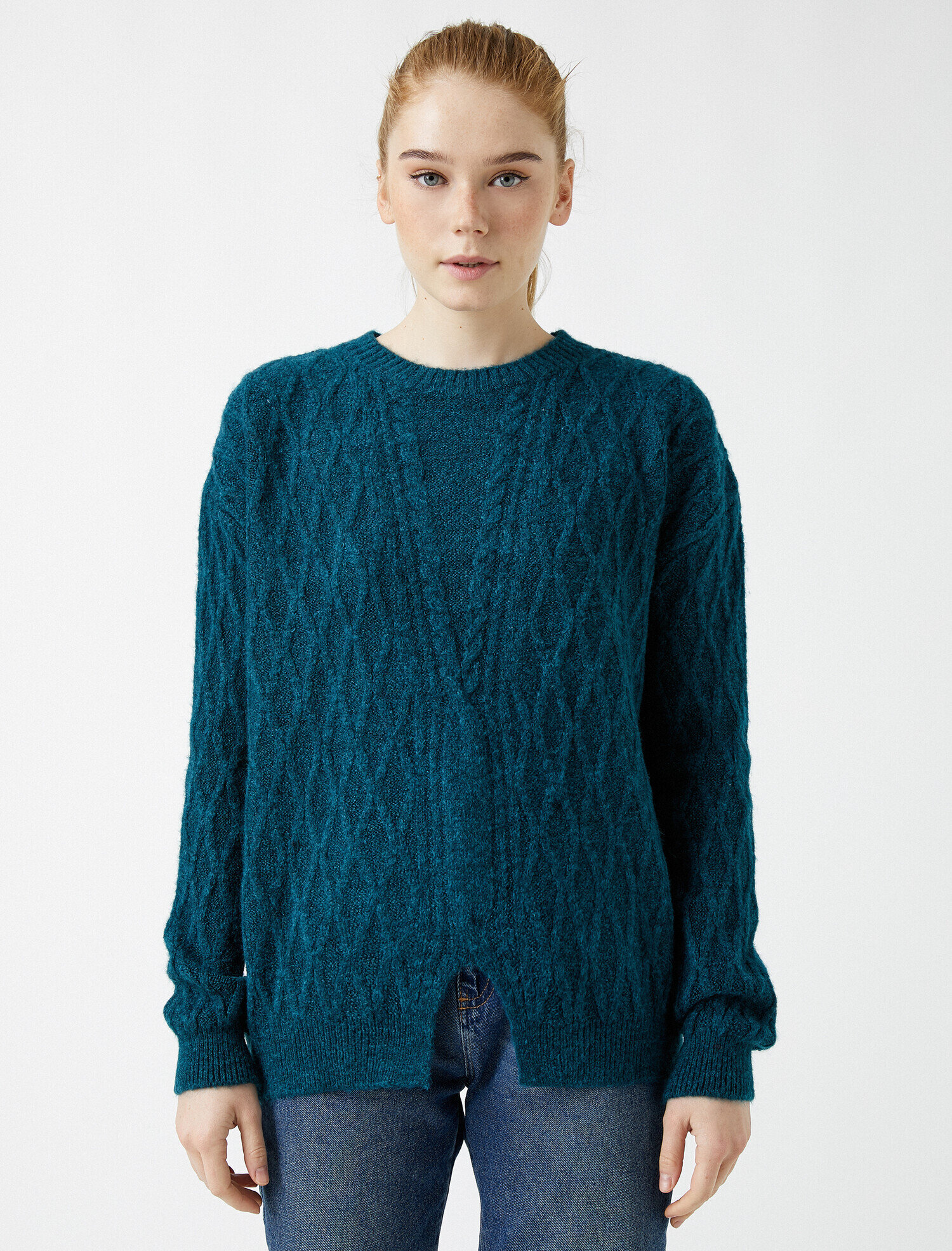   Bisiklet Yaka Triko Kazak