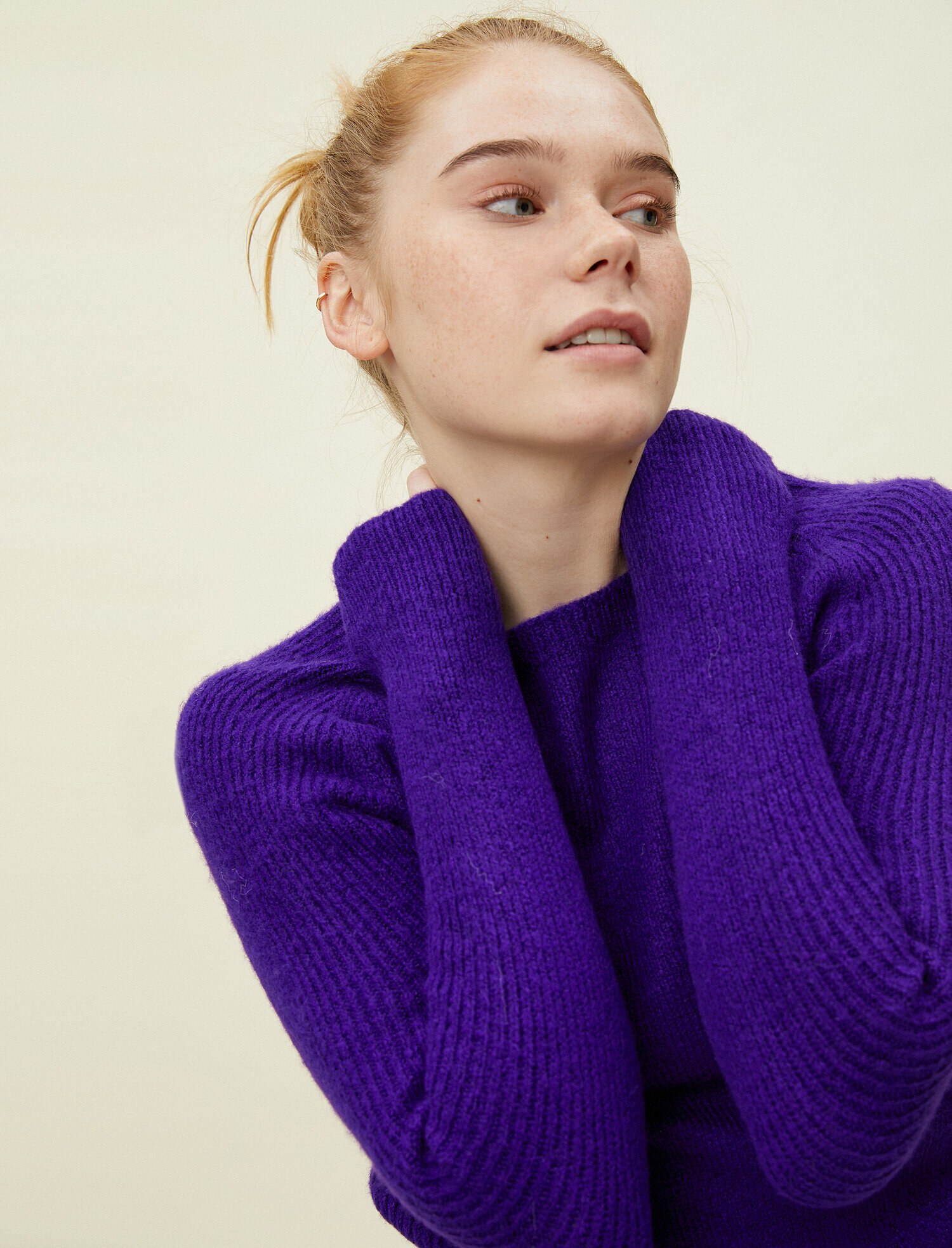   Bisiklet Yaka Triko Kazak