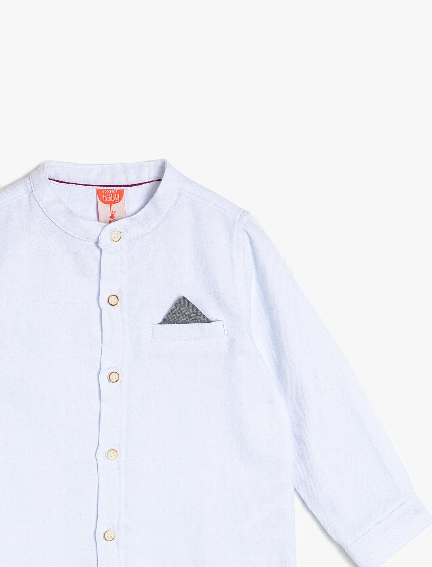 Erkek Bebek Cep Detaylı Gömlek