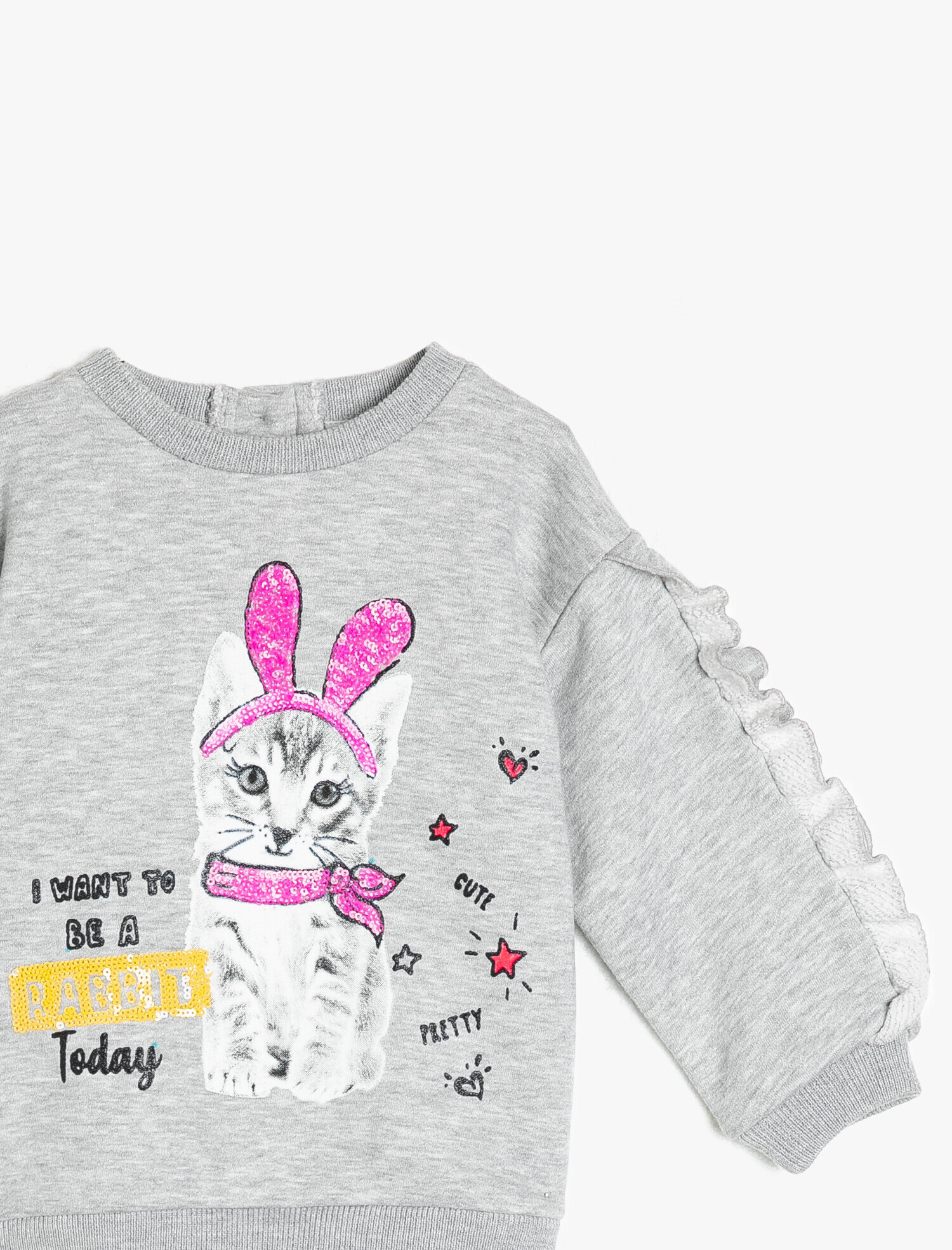  Kız Bebek Baskılı Sweatshirt