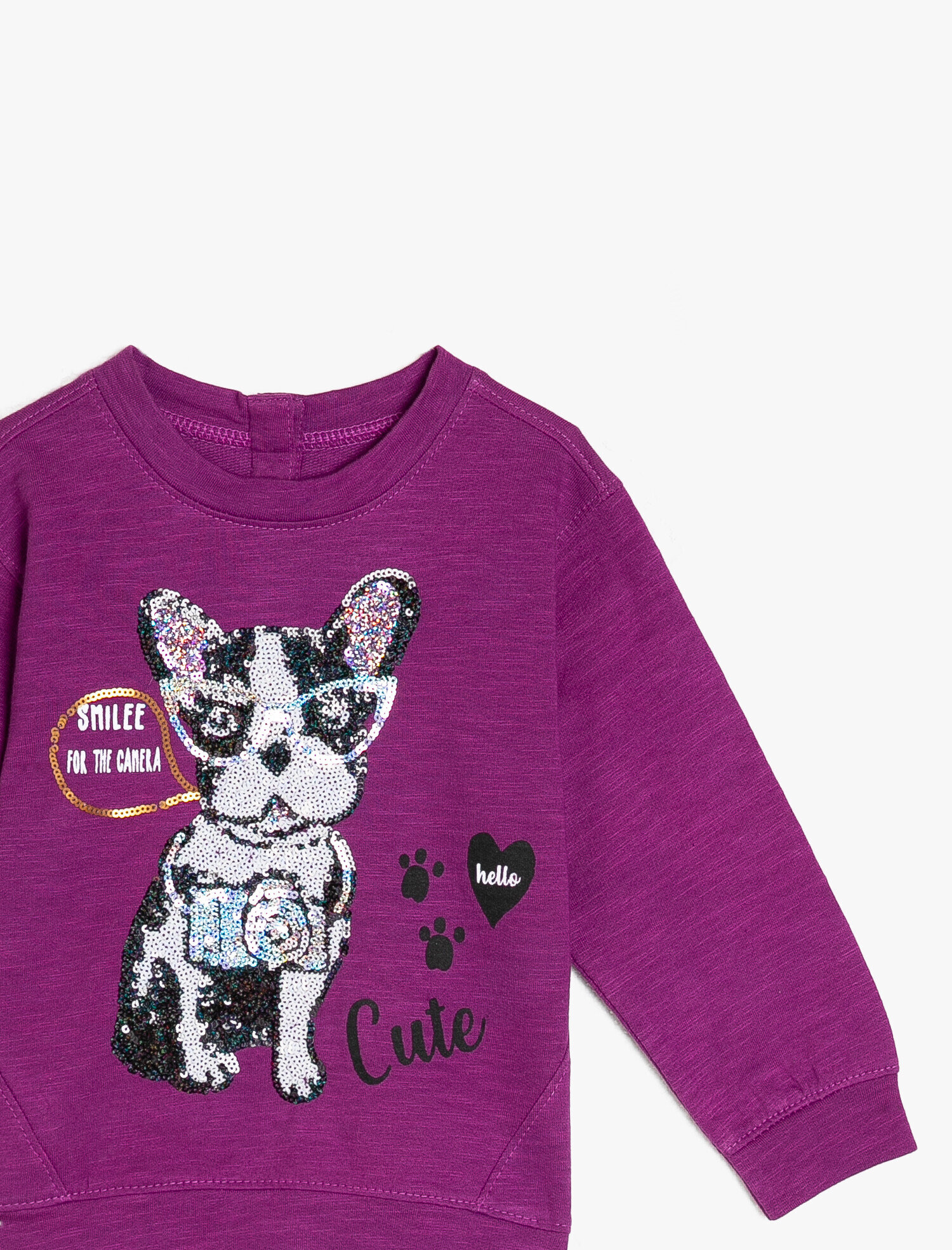  Kız Bebek Baskılı Sweatshirt