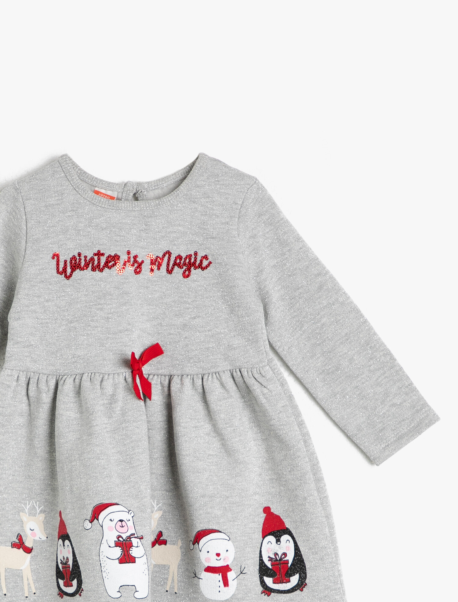  Kız Bebek Pul Detaylı Elbise