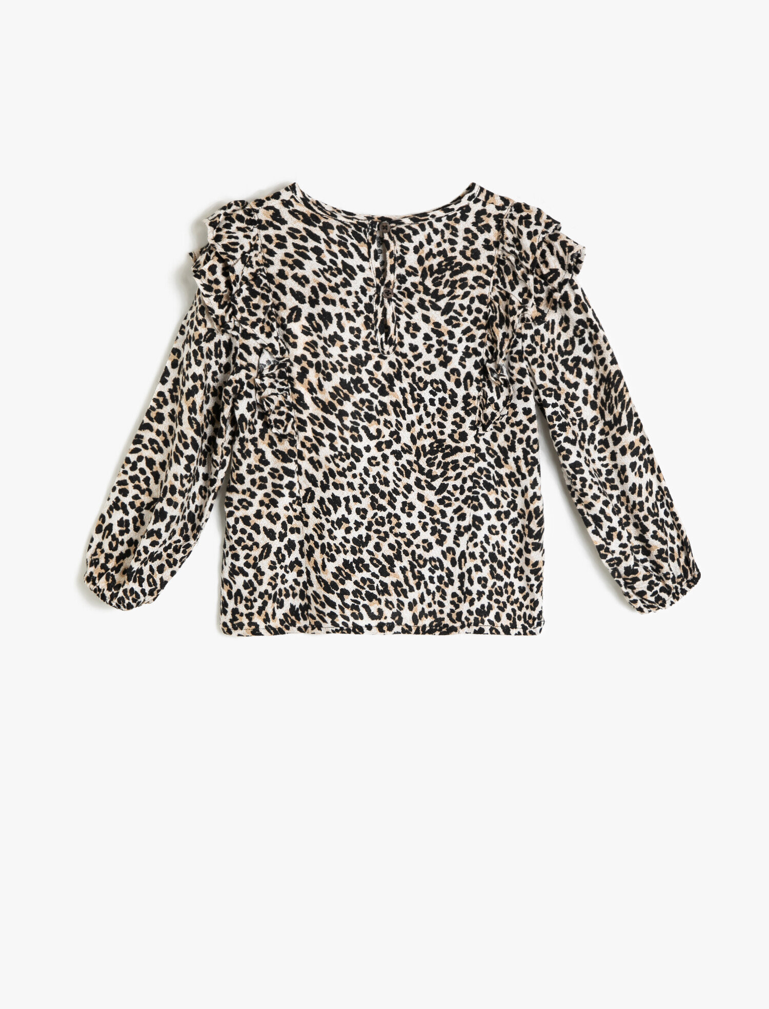  Kız Bebek Leopar Desenli Bluz