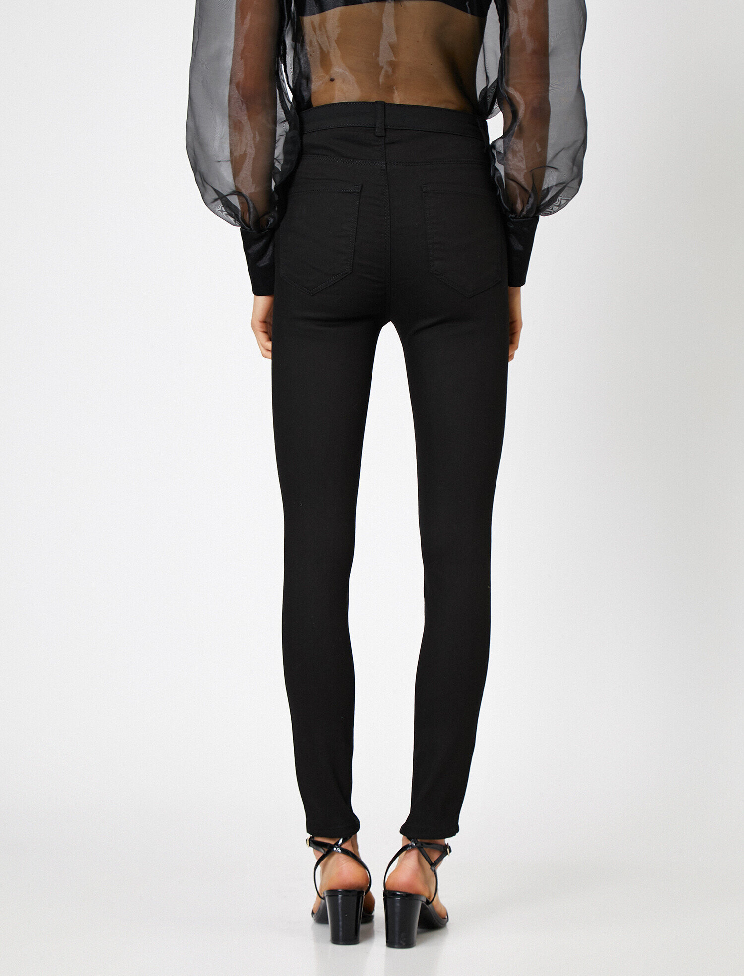   Carmen Jean - Yüksek Bel Dar Kesim Dar Paça Pantolon