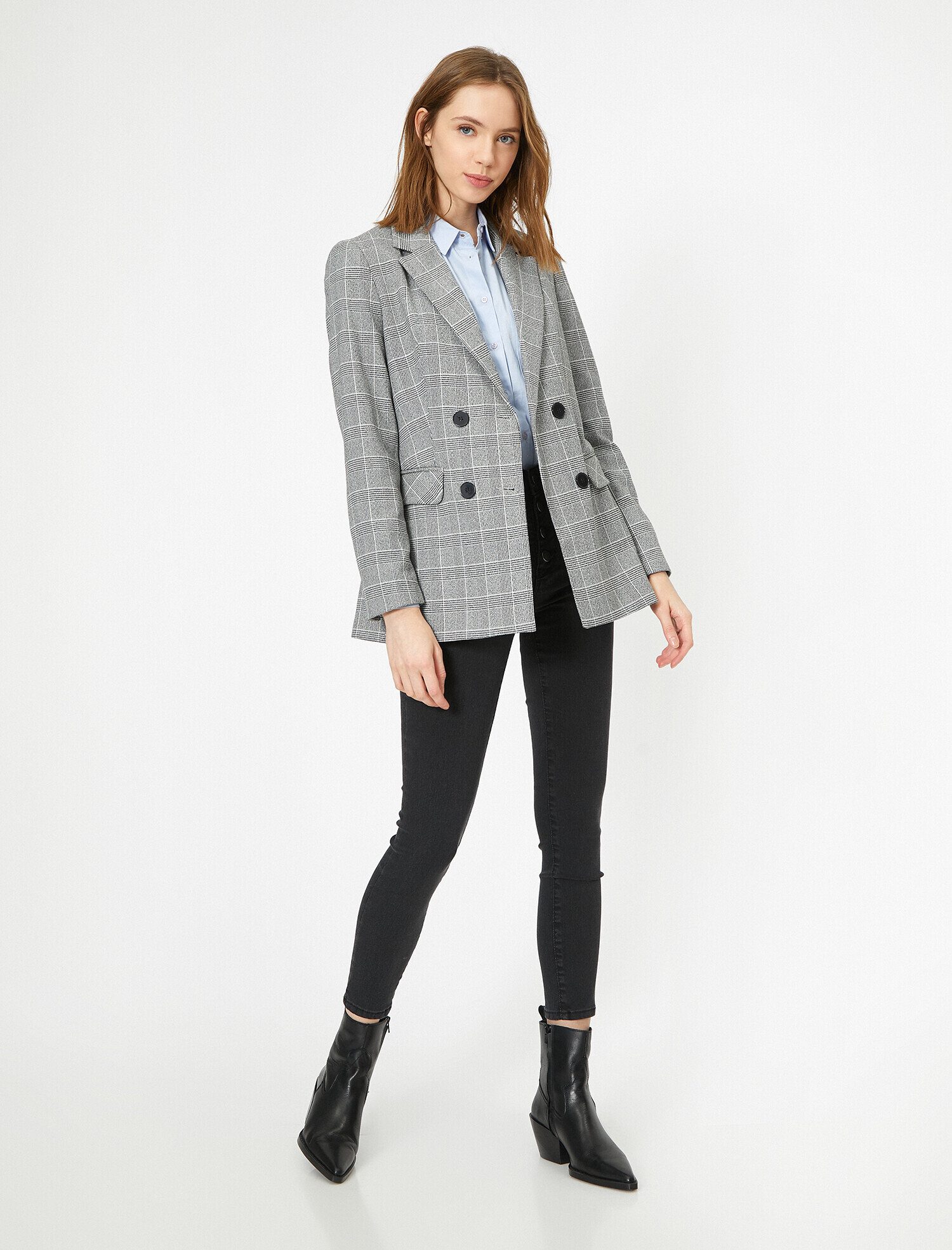   Carmen Jean - Yüksek Bel Dar Kesim Dar Paça Pantolon