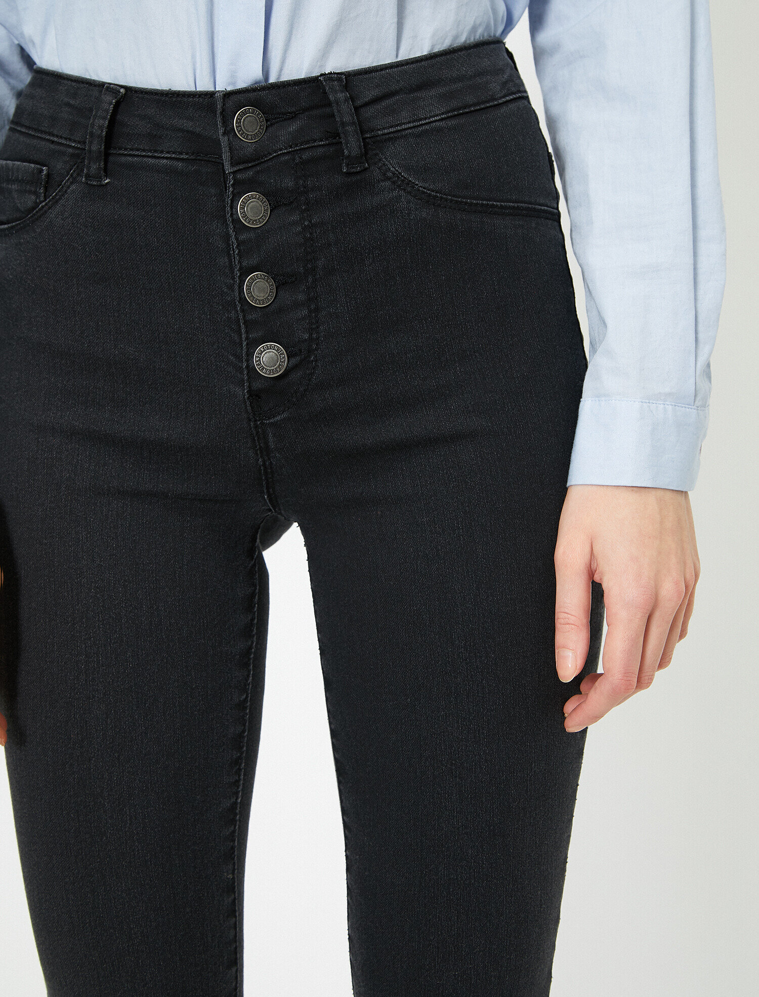   Carmen Jean - Yüksek Bel Dar Kesim Dar Paça Pantolon